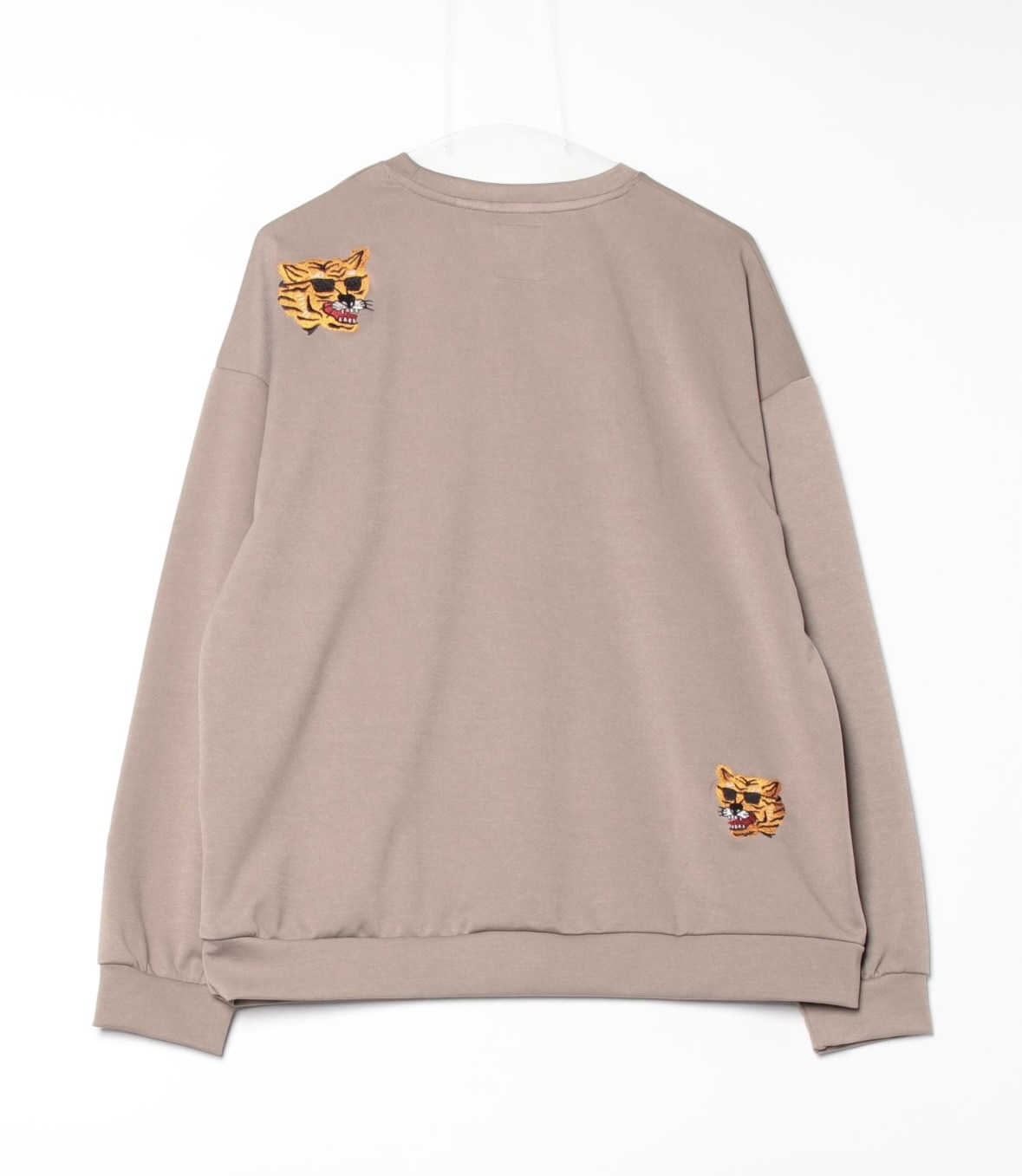 B omnivore/ビーオムニボー/ストレッチポンチランダム刺繍トラL/S PO ベージュ M