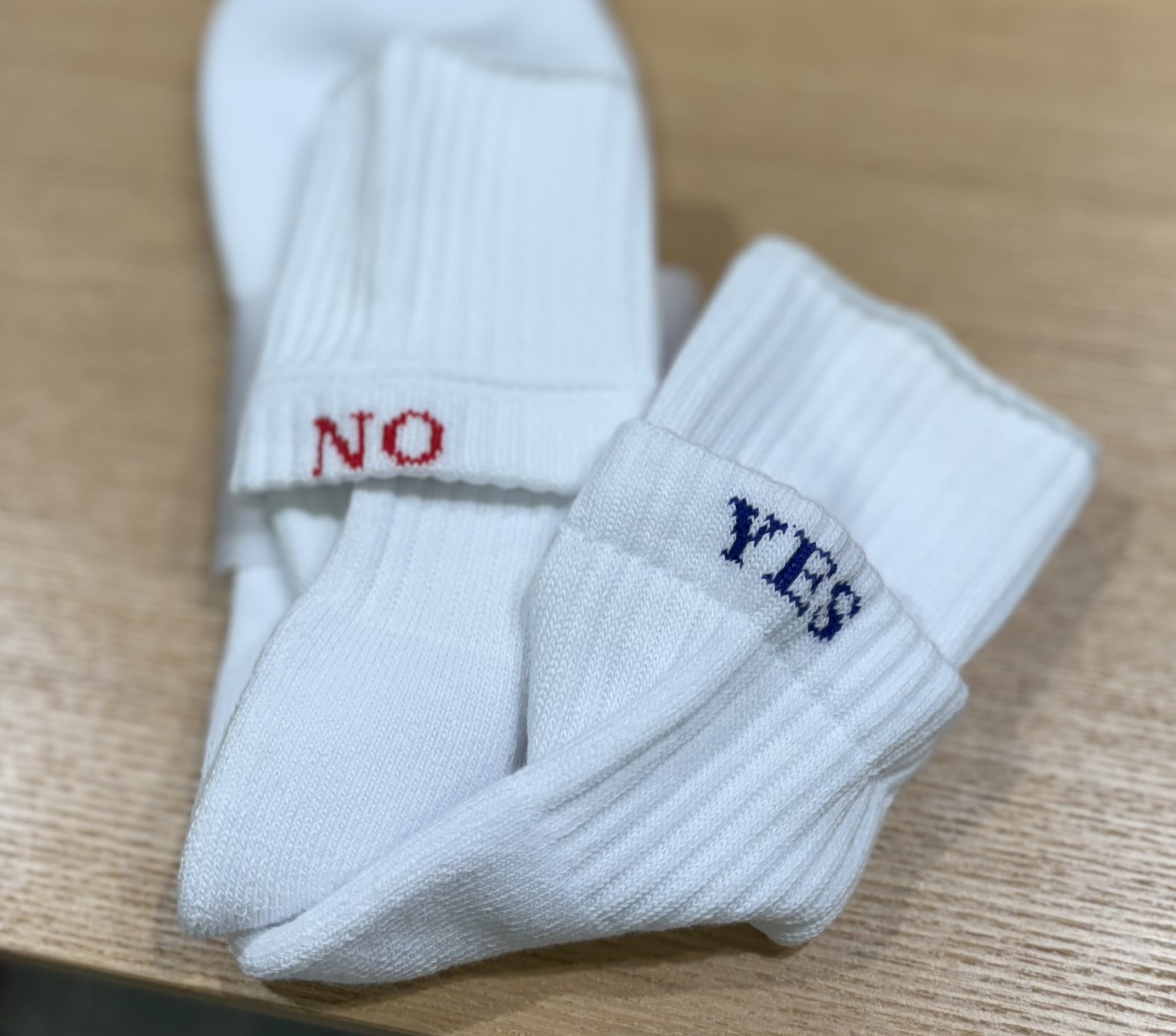 ROSTER SOX/ロスターソックス  YES NO SOX メンズ レディース ホワイト 1