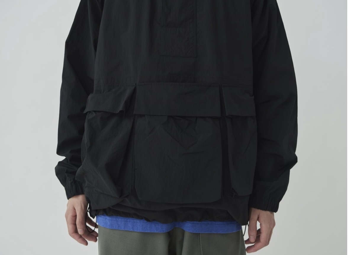 Snow Peak/スノーピーク/Nylon Tussah Anorak BLACK M