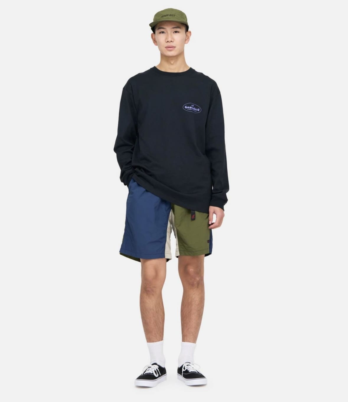 GRAMICCI/グラミチ/NYLON PACKABLE G-SHORT ナイロンパッカブルGショーツ CRAZY OLIVE S