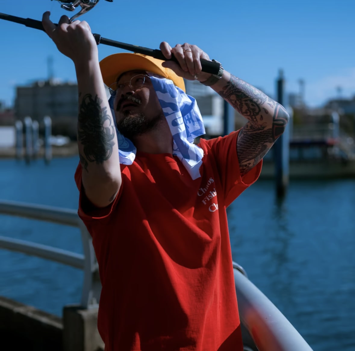 CHAOS FISHING CLUB/カオスフィッシングクラブ/Tairyo Tenugui PURPLE FREE