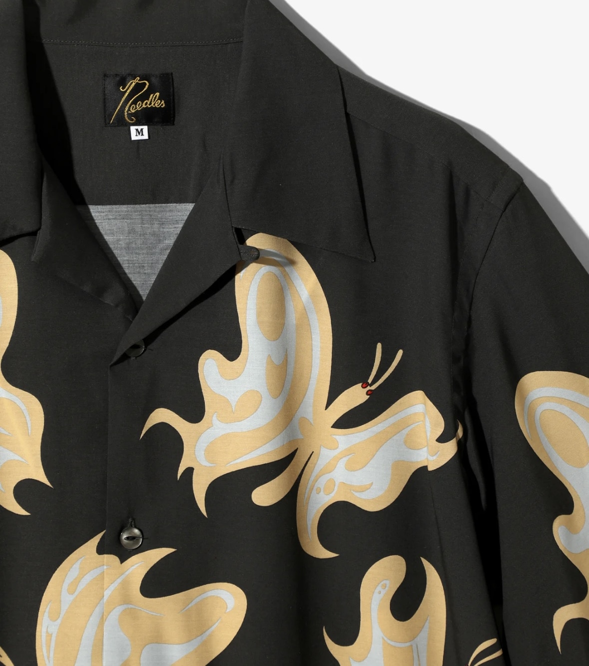 NEEDLES/ニードルズ/×KAE TANAKA S/S ONE-UP SHIRT - KT PAPILLON 半袖シャツ BLACK L