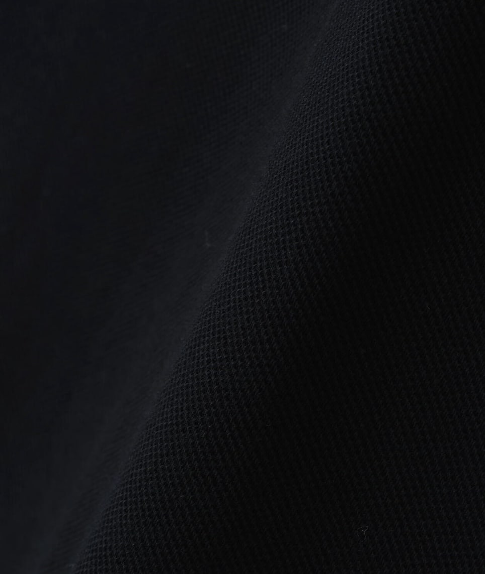 NEEDLES×BEAVER/ニードルズ×ビーバー/別注SHAWL COLLAR S/S POLO - COTTON PIQUE -BLACK- ポロシャツ BLACK S