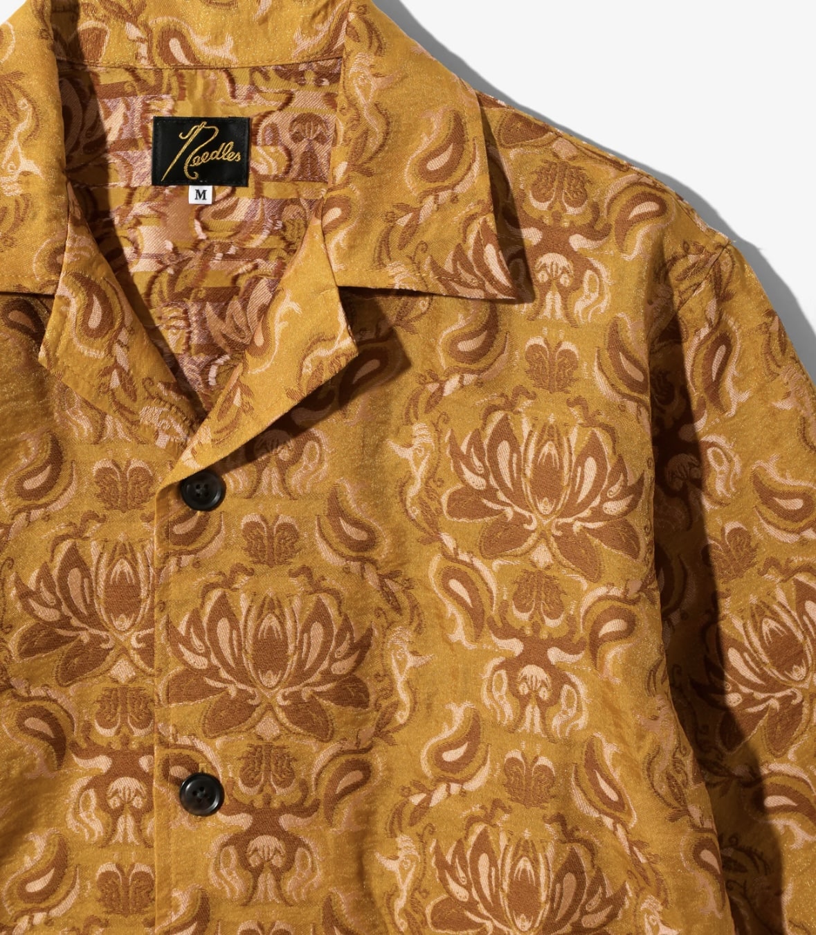 NEEDLES/ニードルズ/×KAE TANAKA  CABANA SHIRT - KT JACQUARD カバーナシャツ　半袖シャツ Mustard S