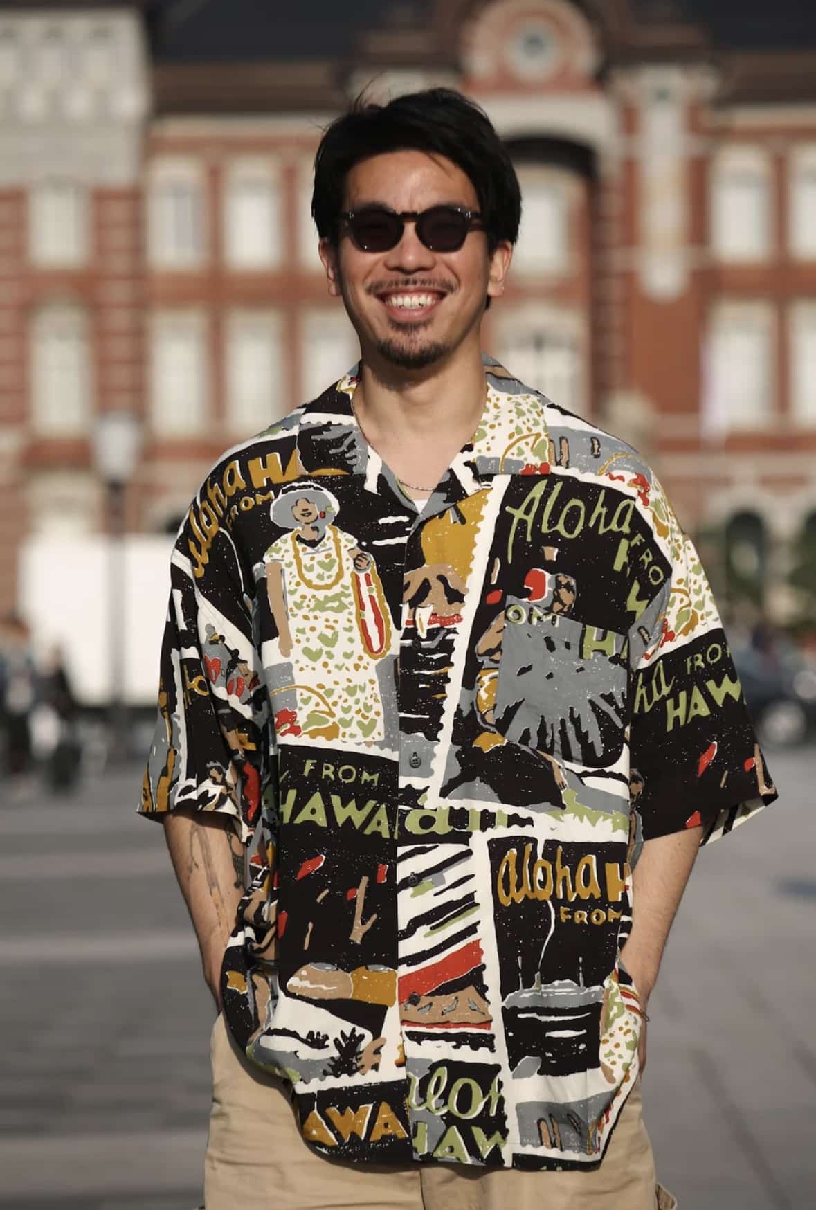 Porter Classic/ポータークラシック/HAWAIIAN OUTDOOR ALOHA SHIRT アロハシャツ ブラック L