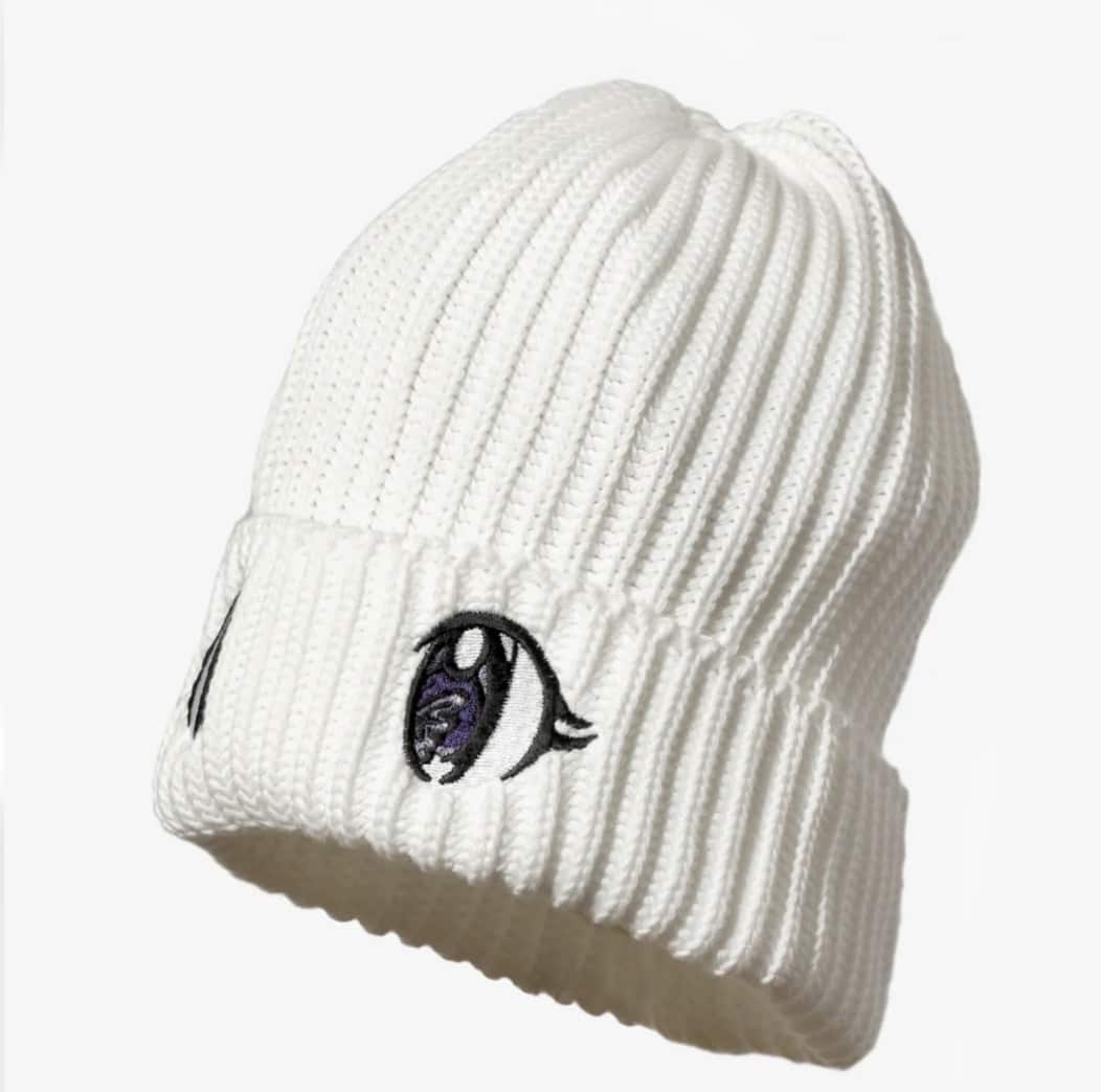 Needles×Kae Tanaka/ニードルズ×カエタナカ/ Watch Cap - KT Eyes Emb. WHITE FREE