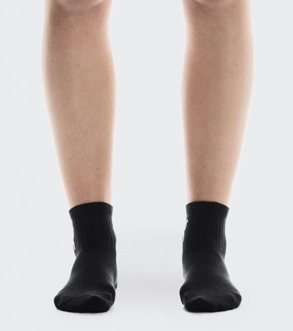 On/オン/Logo Sock Mid 3P ロゴソックスミッド　3パック BLACK XS (22-24.5cm)