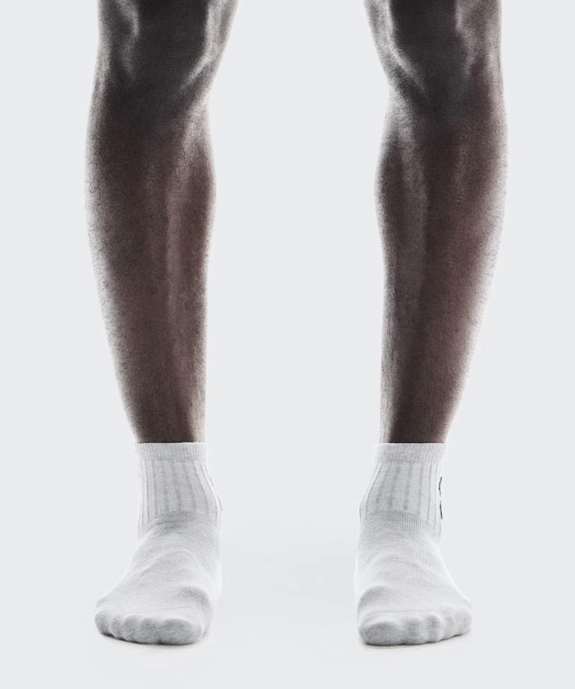 On/オン/Logo Sock Mid 3P ロゴソックスミッド　3パック GRAY XS (22-24.5cm)