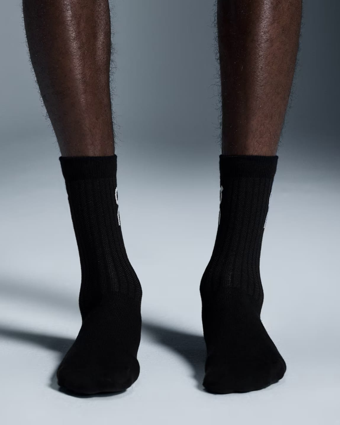 On/オン/Logo Sock High 3P ロゴソックス ハイ 3パック BLACK XS (22-24.5)