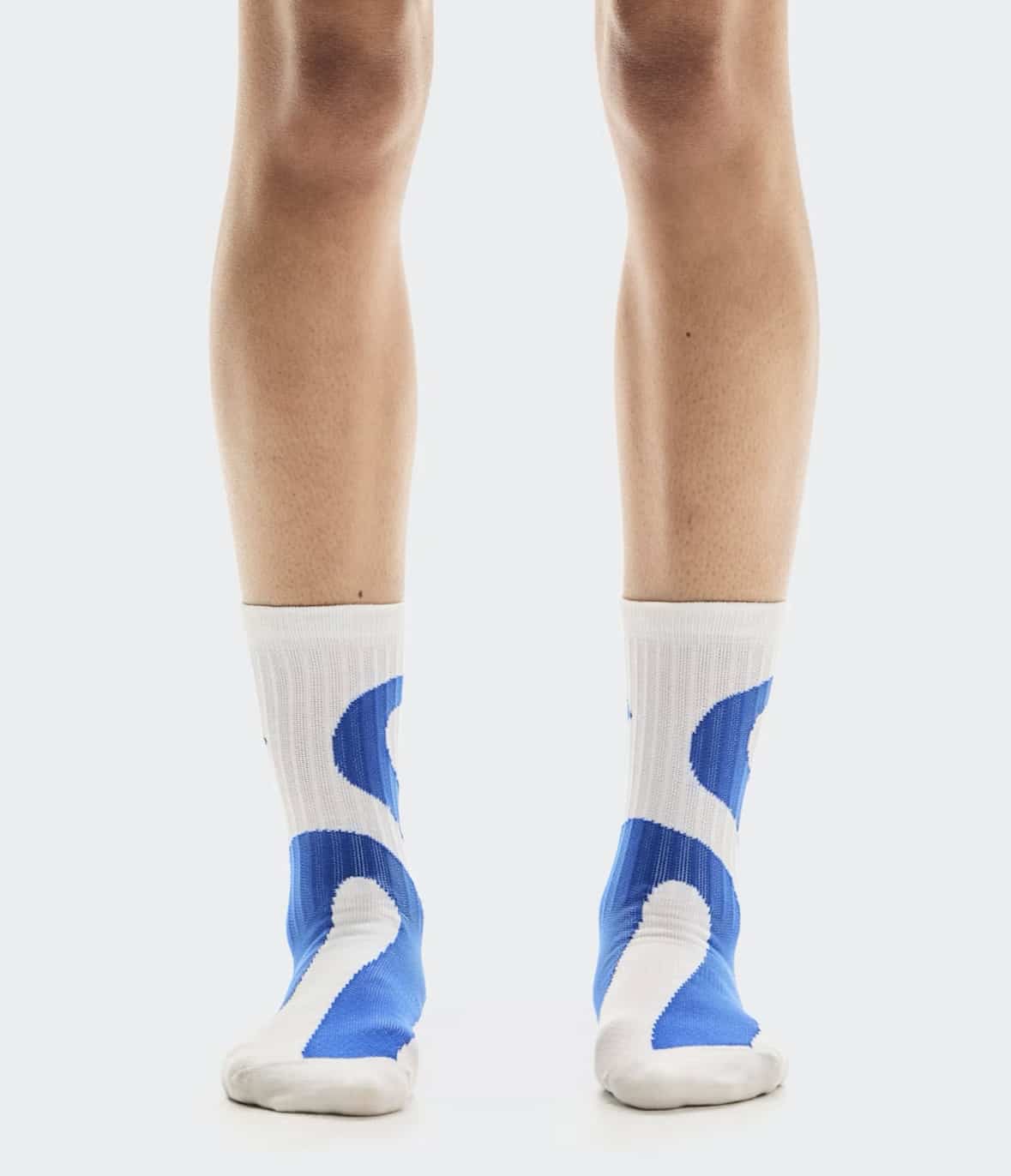 On/オン/Liquid Logo Sock High 2P リキッド ロゴソックス ハイ 2パック Ivory | Flame XS (22-24.5)