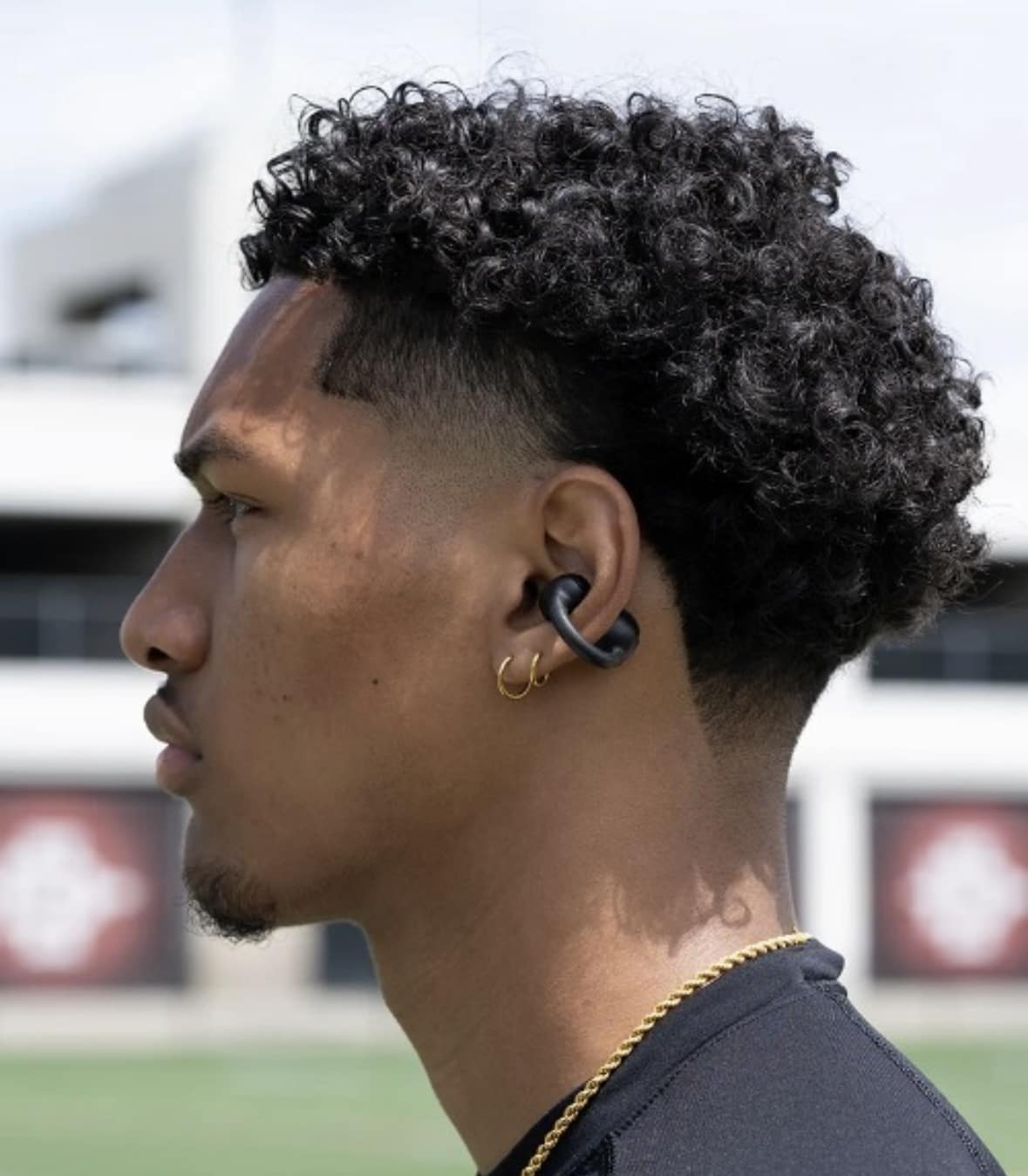 JLab/ジェイラブ　FLEX　ワイヤレスイヤホン　イヤーカフ型 BLACK FREE