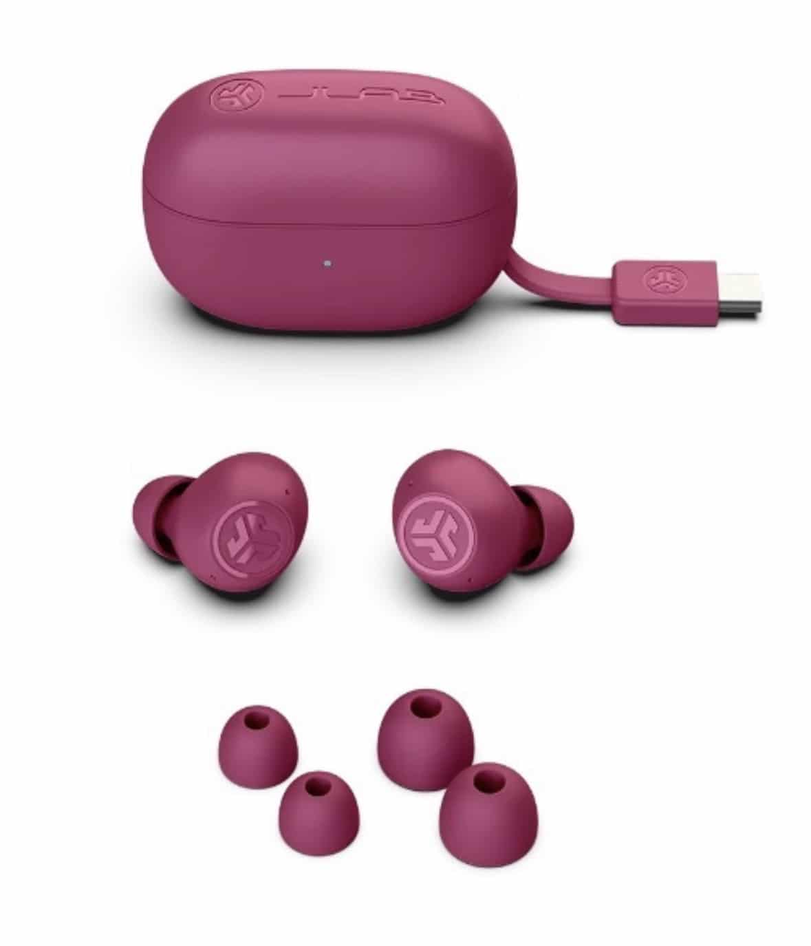 JLab/ジェイラブ　GO POP ANC　ワイヤレスイヤホン フューシャピンク FREE