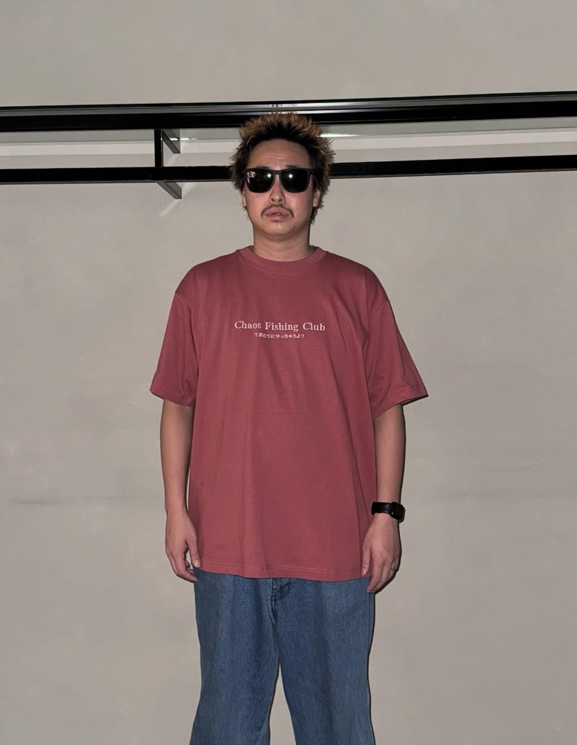CHAOS FISHING CLUB/カオスフィッシングクラブ/別注T-SHIRT RED M