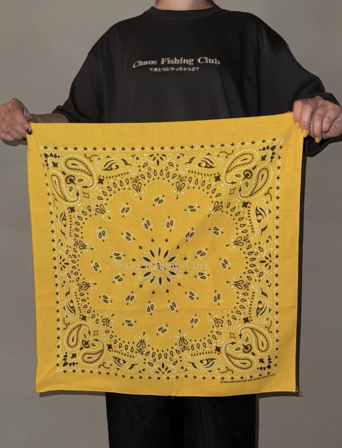 CHAOS FISHING CLUB/カオスフィッシングクラブ/別注 BANDANA バンダナ YELLOW FREE