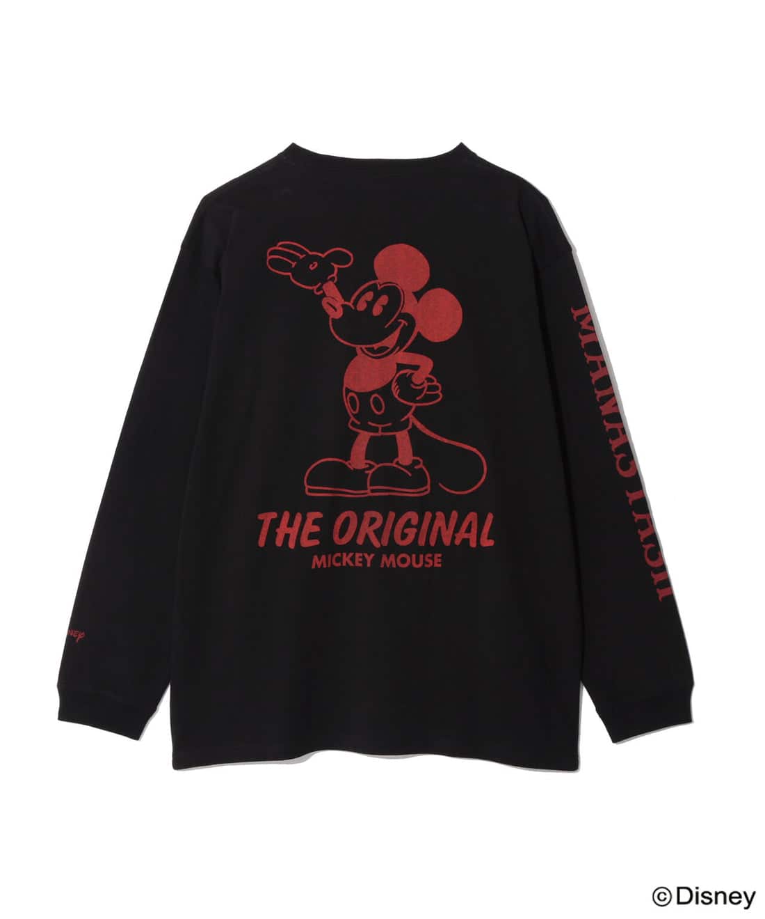 MANASTASH/マナスタッシュ/MICKEY L/S TEE THE ORIGINAL　ロンT ミッキー　ディズニー ブラック M