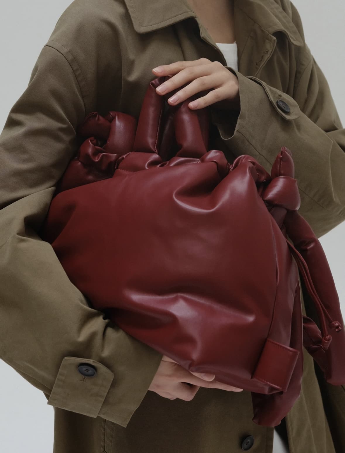 OLEND/オレンド/Ona Vegan Leather Bag オナヴィーガンレザーバッグ Cherry Red FREE