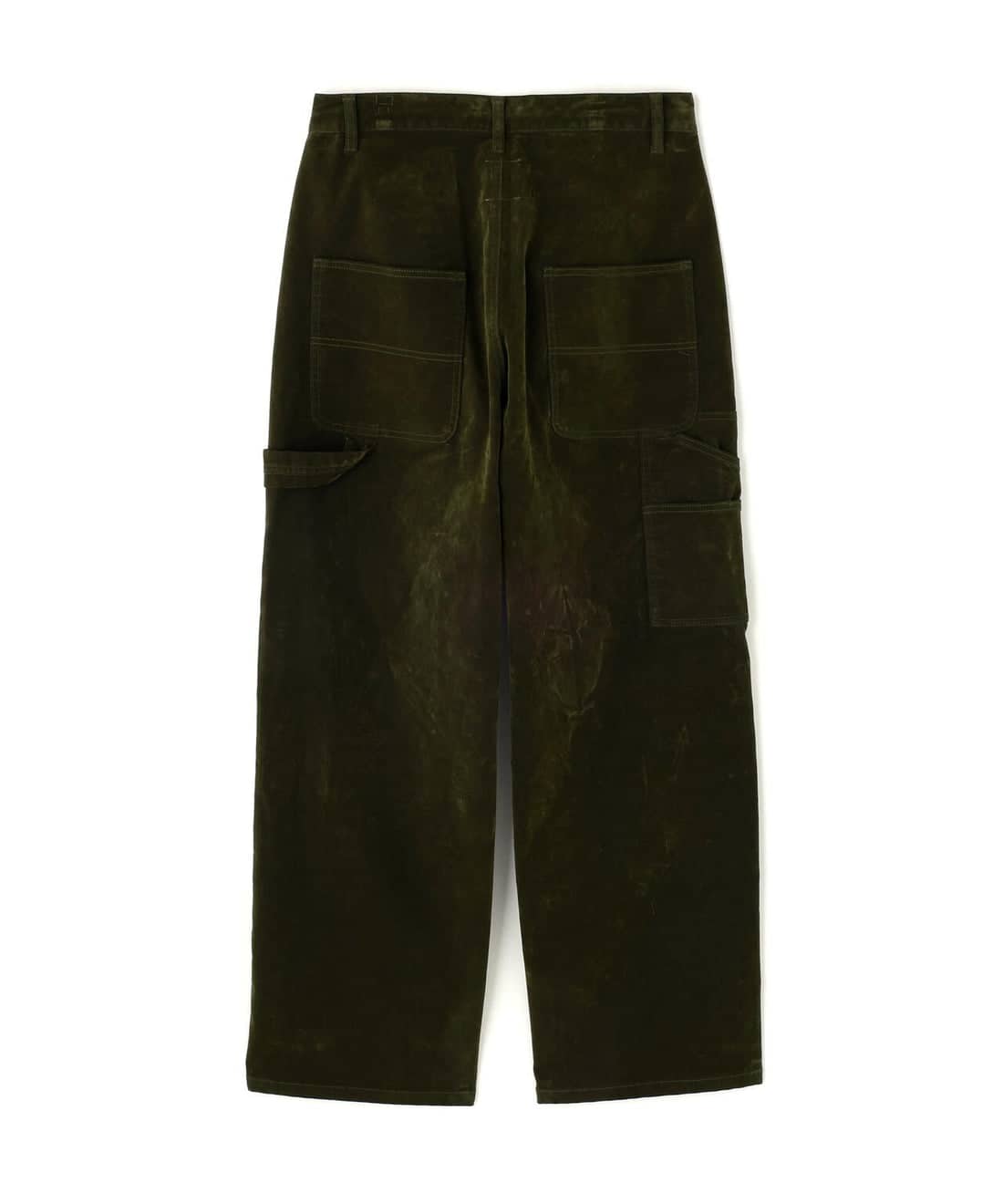 B omnivore/ビーオムニボー/FLOCKY DENIM PANT フロッキーデニムパンツ オリーブ M