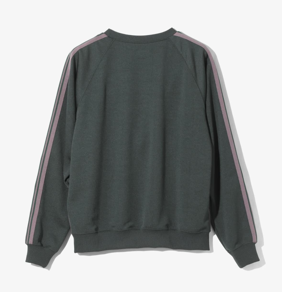 NEEDLES/ニードルズ/TRACK CREW NECK SHIRT - POLY SMOOTH -GREEN- トラッククルーネックシャツ GREEN L