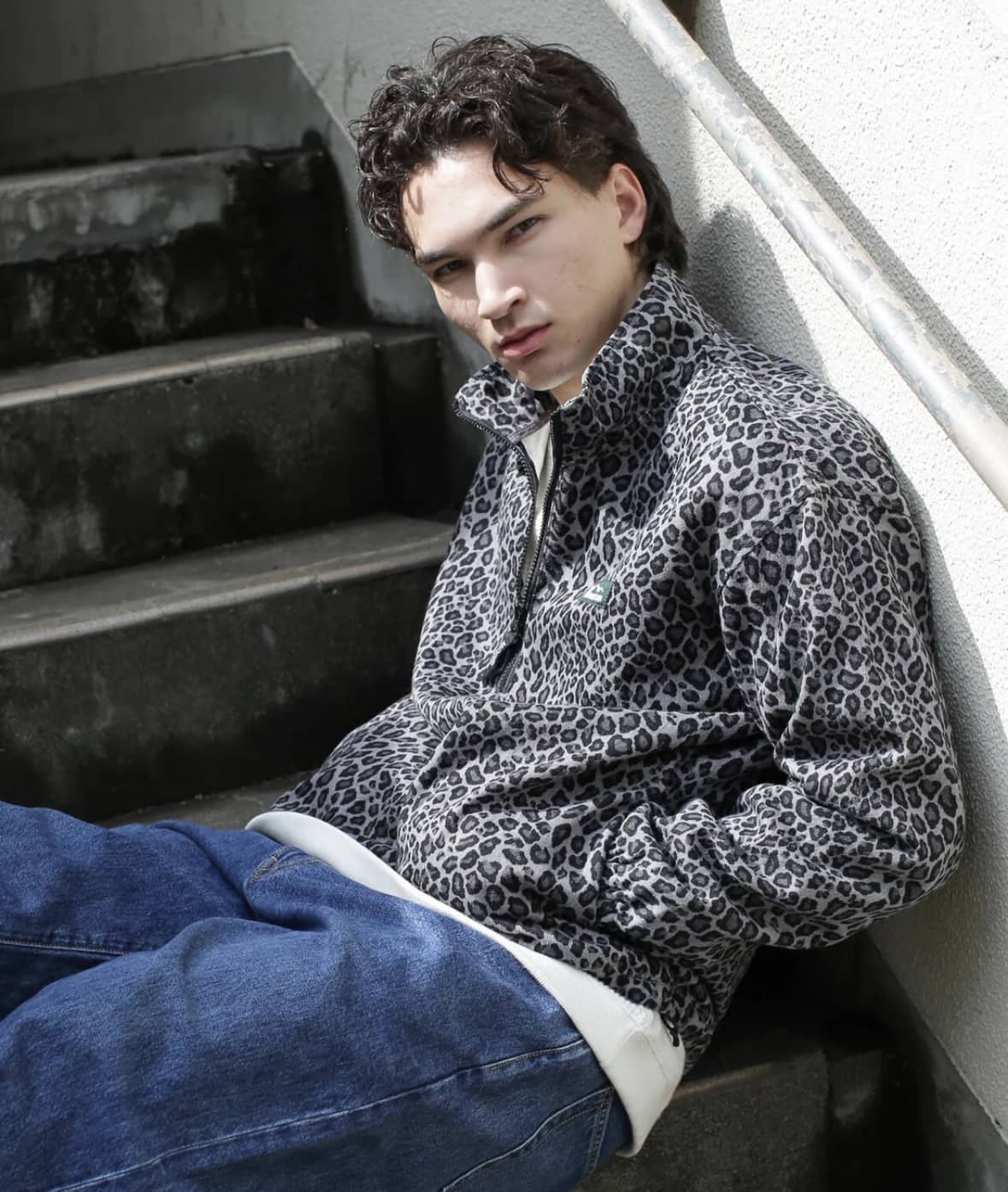 MANASTASH/マナスタッシュ/CHILLIWACK PULLOVER LEOPARD ブラック M