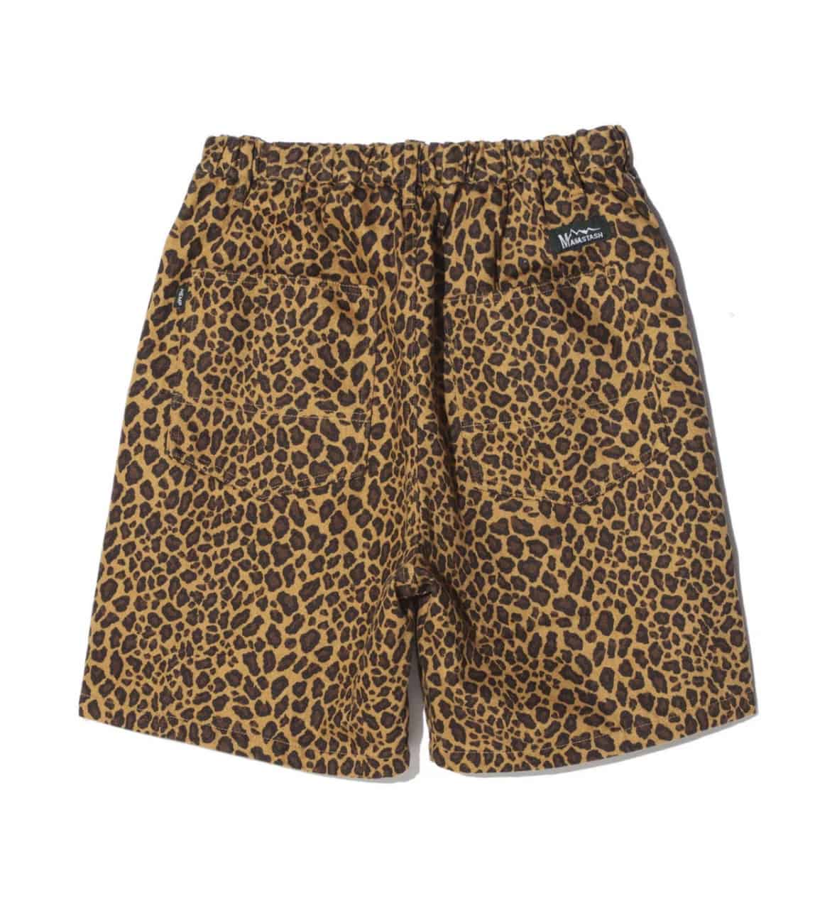 MANASTASH/マナスタッシュ/HEMP TWILL SHORT LEOPARD ブラウン M