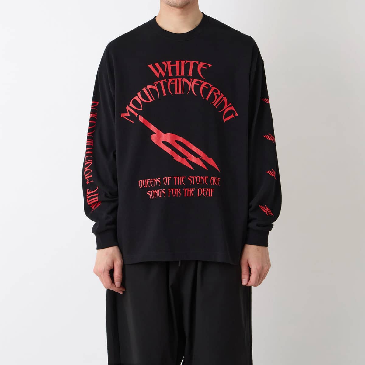 White Mountaineering/ホワイトマウンテニアリング/QOTSA SONGS FOR THE DEAF L/S T-SHIRT Tシャツ BLACK L