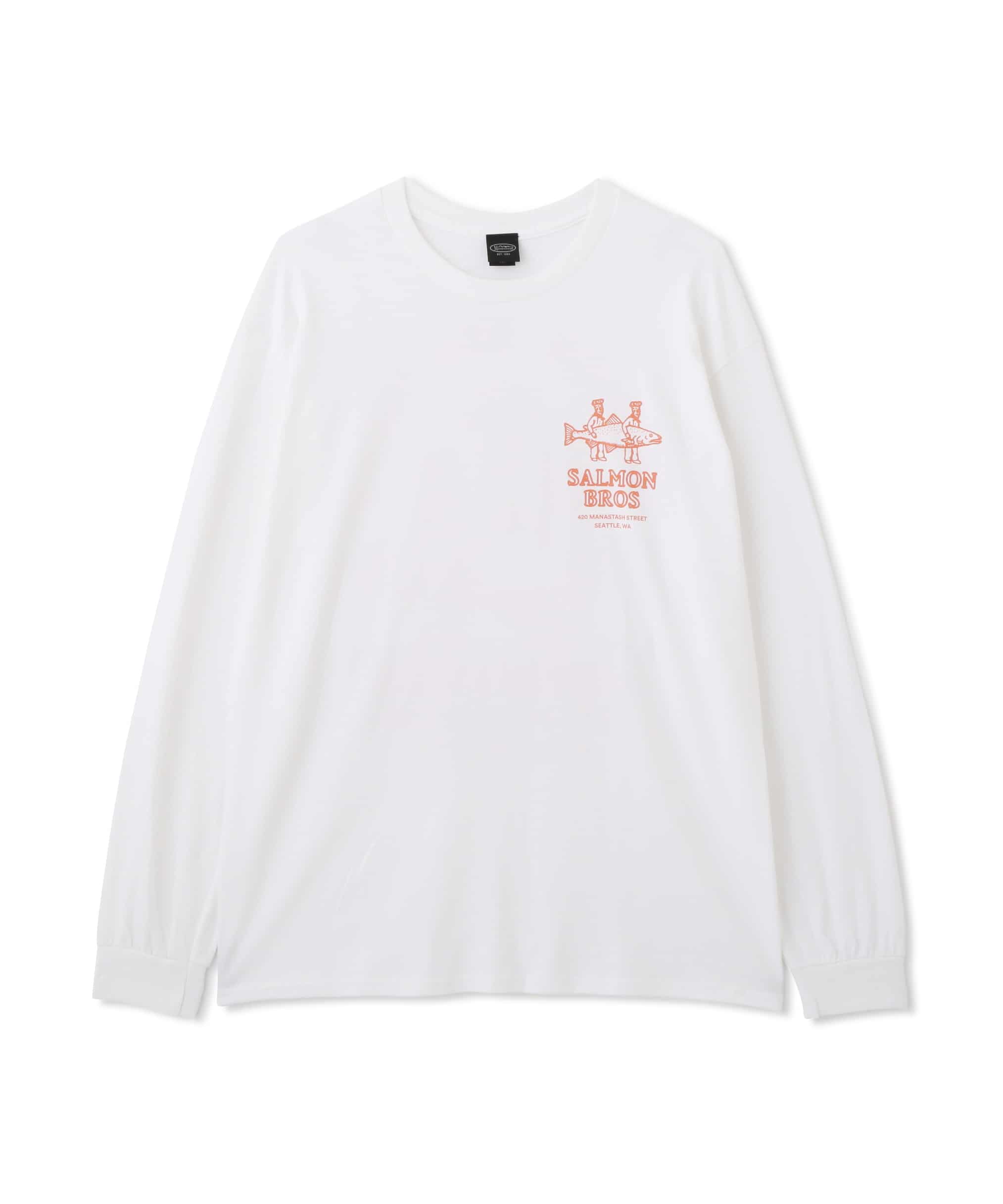 MANASTASH/マナスタッシュ/CiTee L/S TEE SALMON ORANGE S