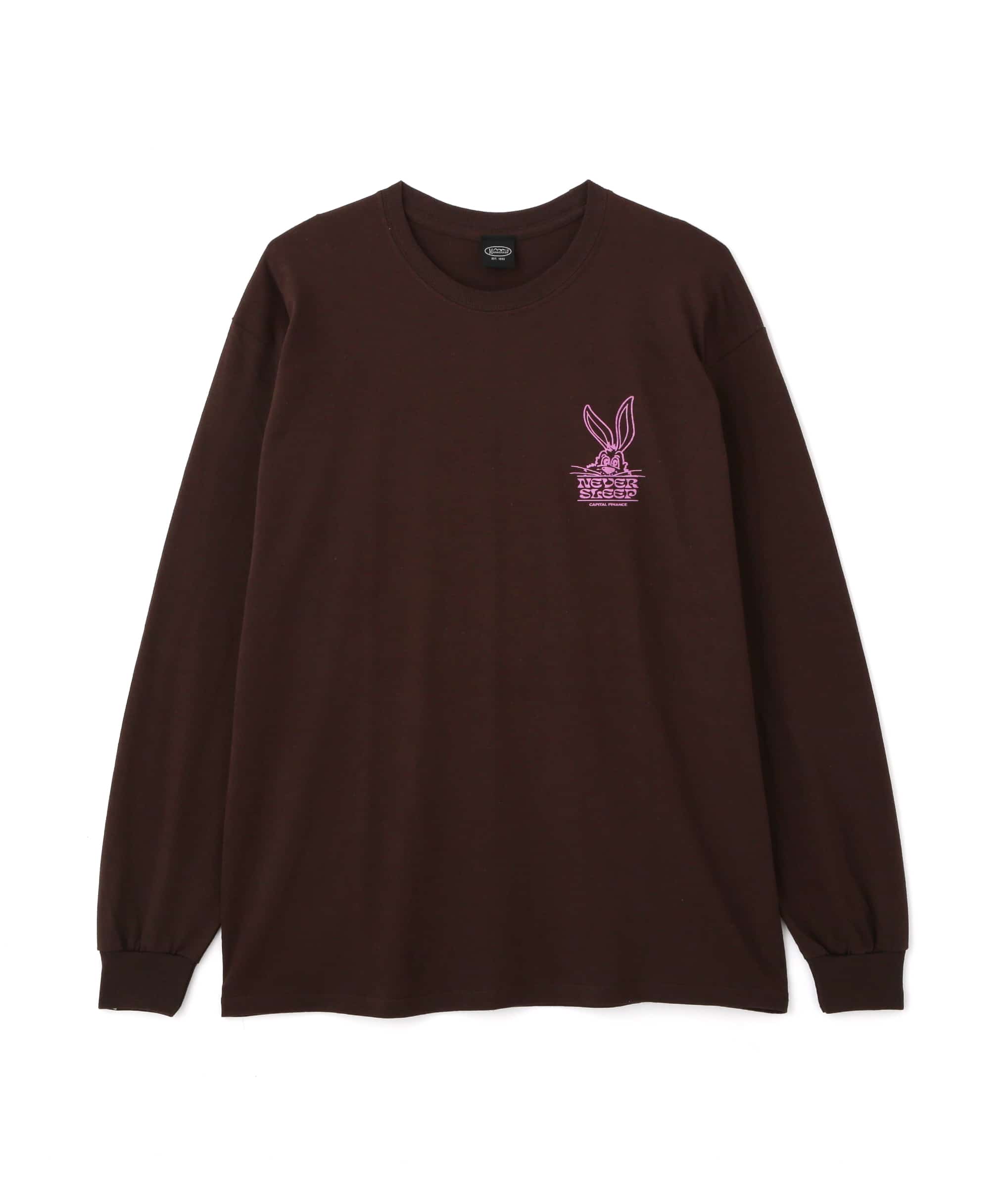 MANASTASH/マナスタッシュ/CiTee L/S TEE RABBIT BROWN M