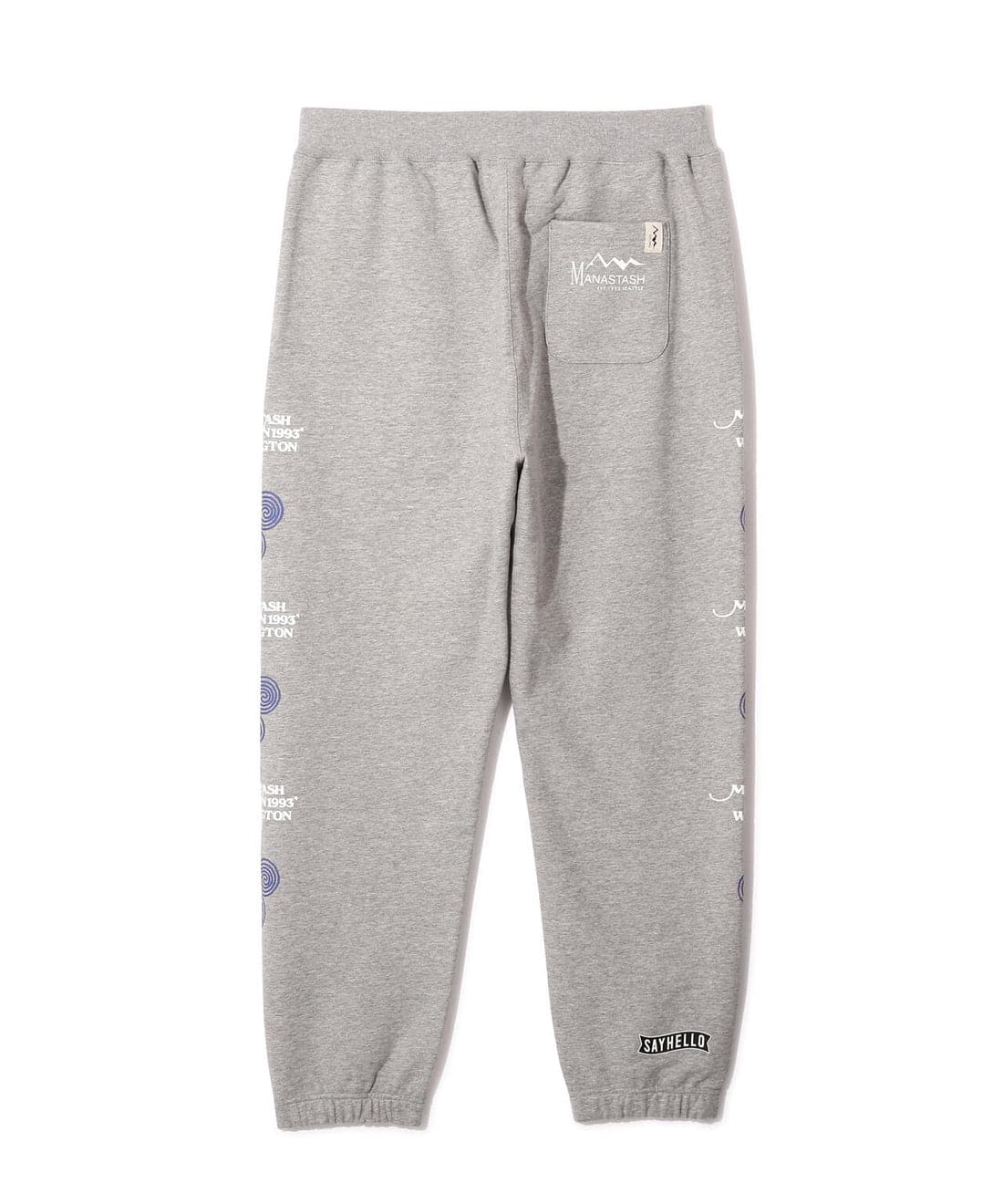 MANASTASH/マナスタッシュ/SAYHELLO SWEAT PANTS スウェットパンツ グレー M