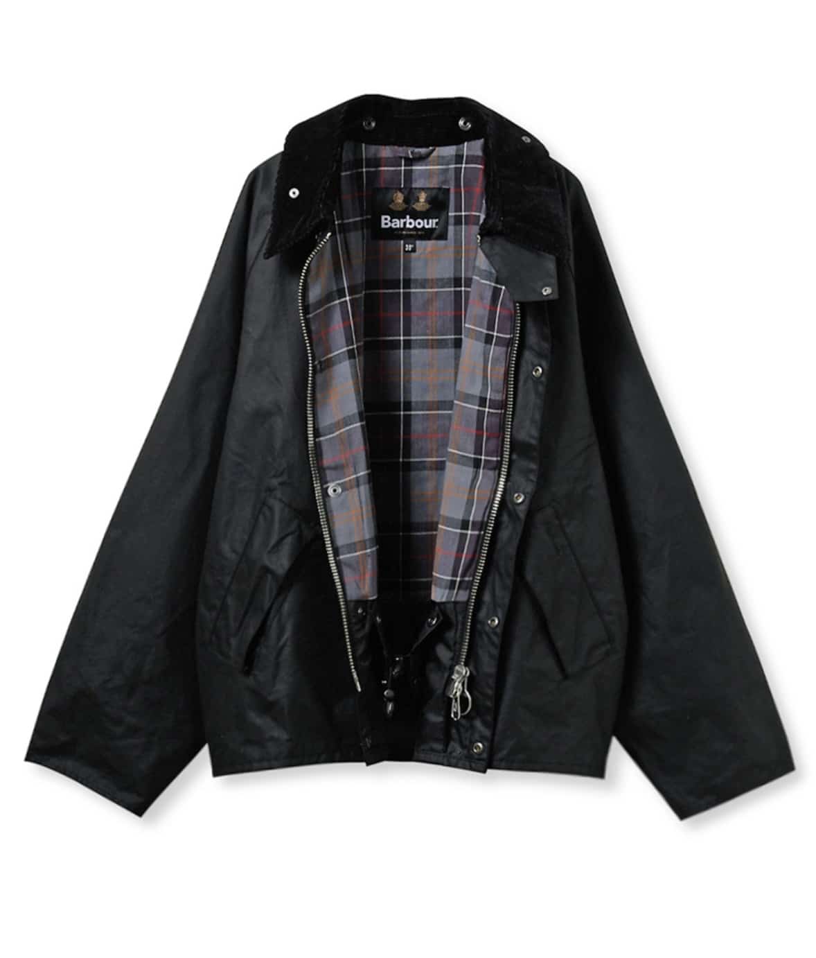 Barbour/バブアー【TRANSPORT / トランスポート】ワックス ショート ジャケット　252MWX1678 BLACK 36