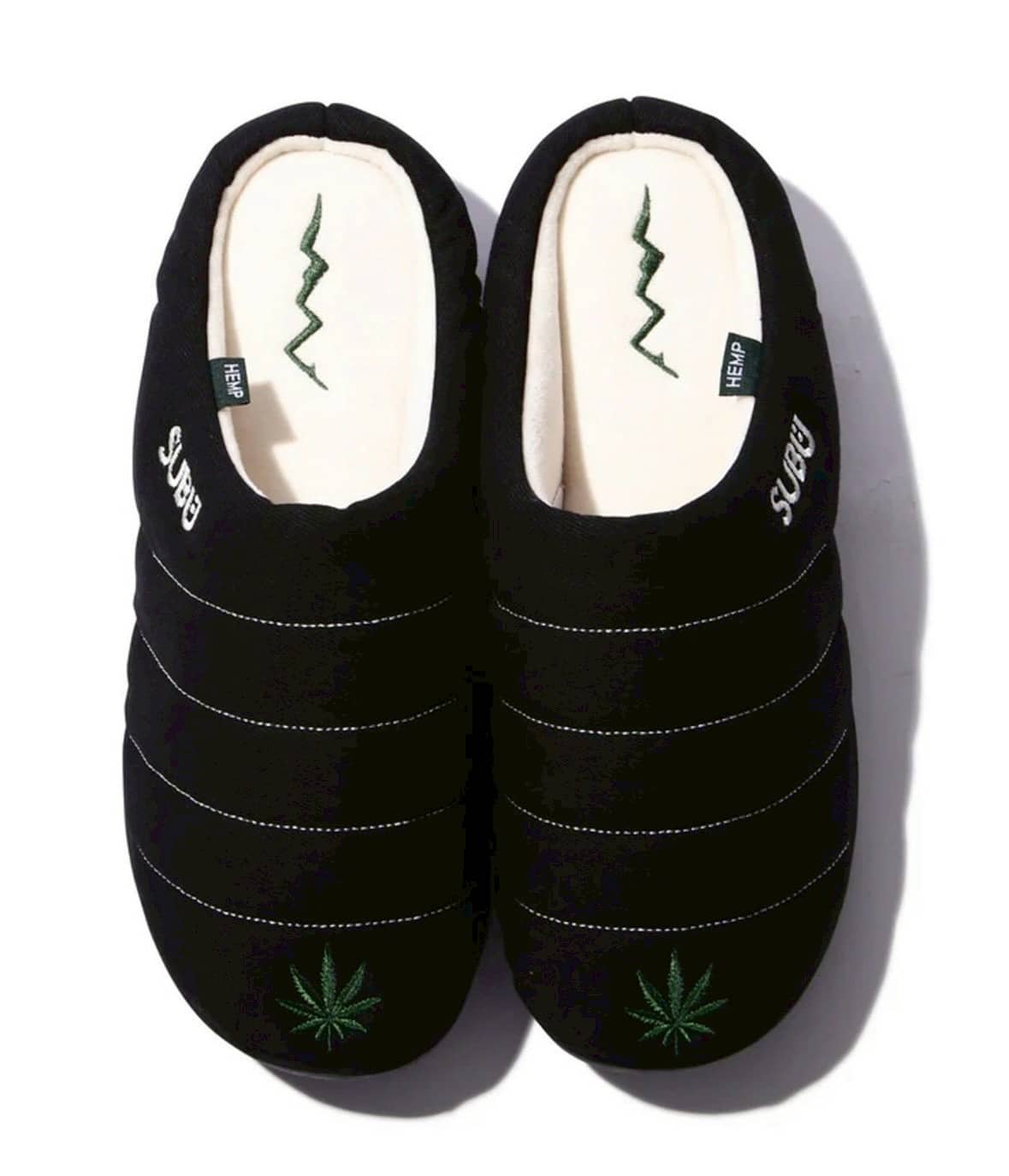 SUBU×MANASTASH/スブ×マナスタッシュ/HEMP EMB SANDAL ヘンプエンブレムサンダル ブラック 0