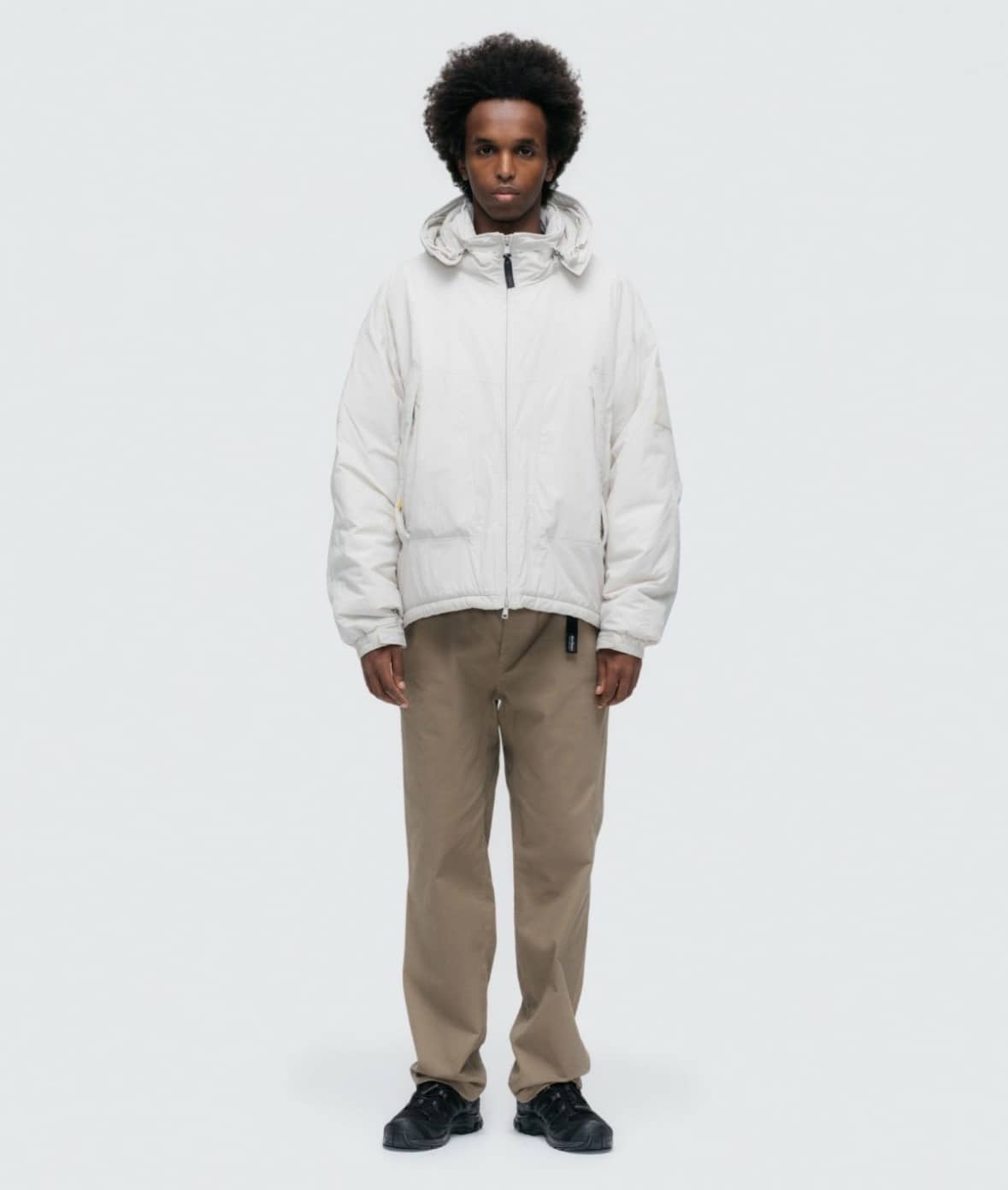 WILDTHINGS/ワイルドシングス/SHORT MONSTER PARKA /ショートモンスターパーカー　BLACK BLACK S