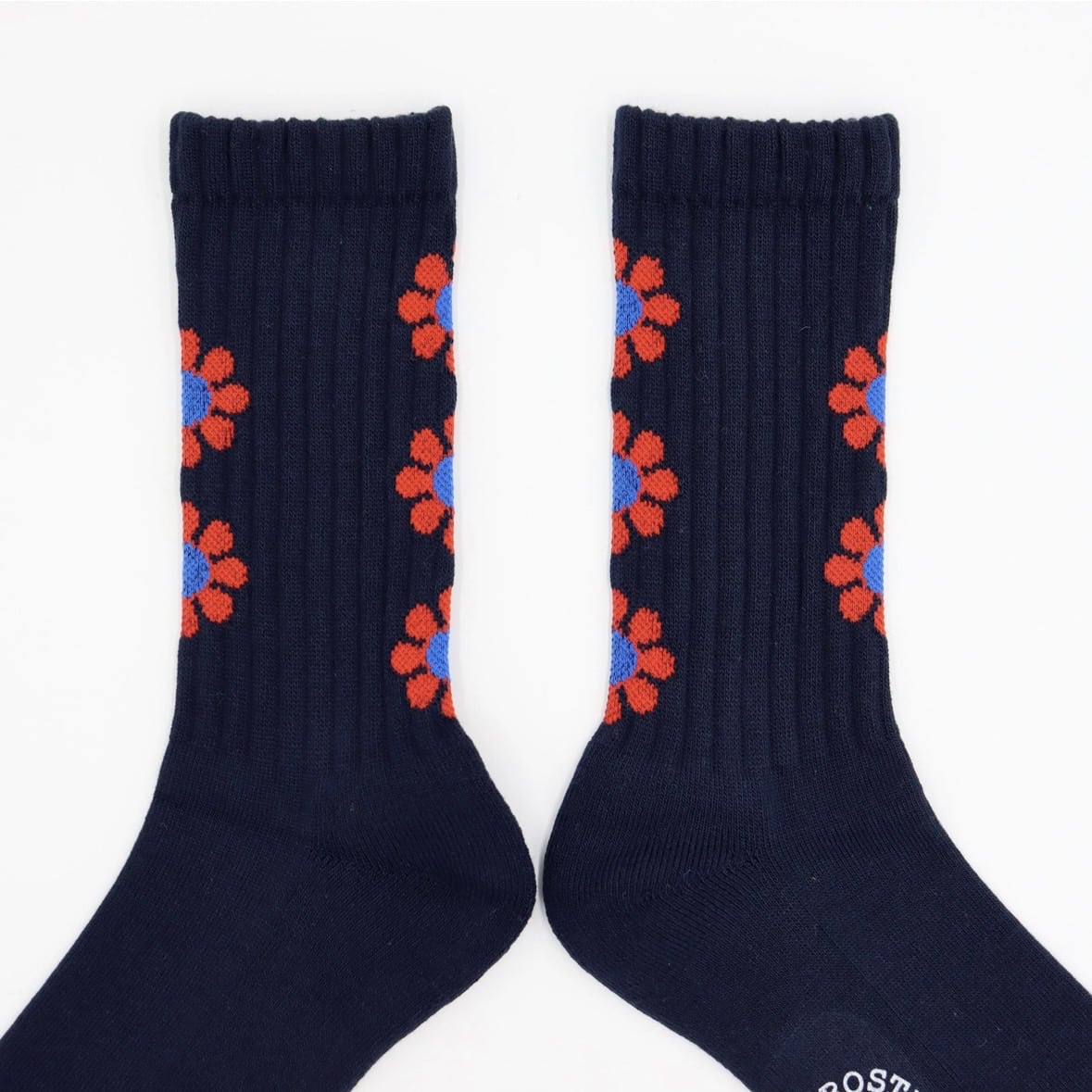 ROSTER SOX/ロスターソックス/PEACE ピース　花　メンズ　レディース NAVY 1