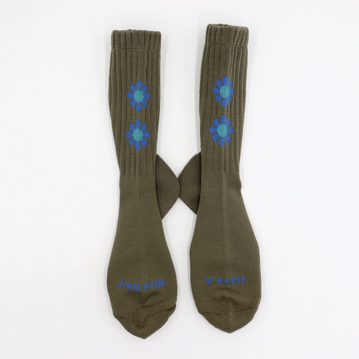 ROSTER SOX/ロスターソックス/PEACE ピース　花　メンズ　レディース OLIVE 1