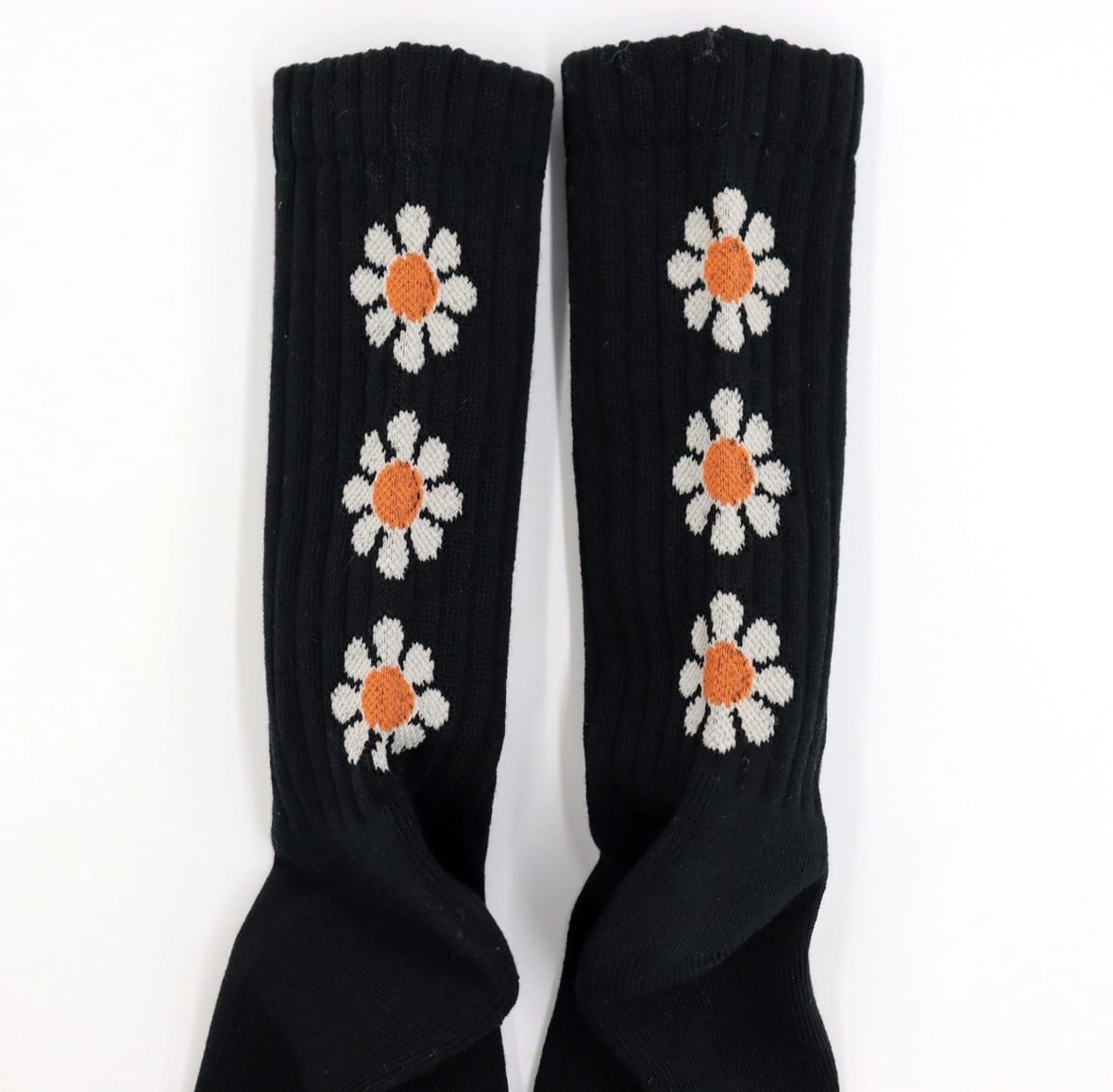 ROSTER SOX/ロスターソックス/PEACE ピース　花　メンズ　レディース BLACK 1
