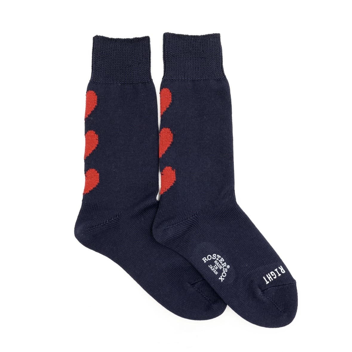ROSTER SOX/ロスターソックス/Heart by X　レディース NAVY 1
