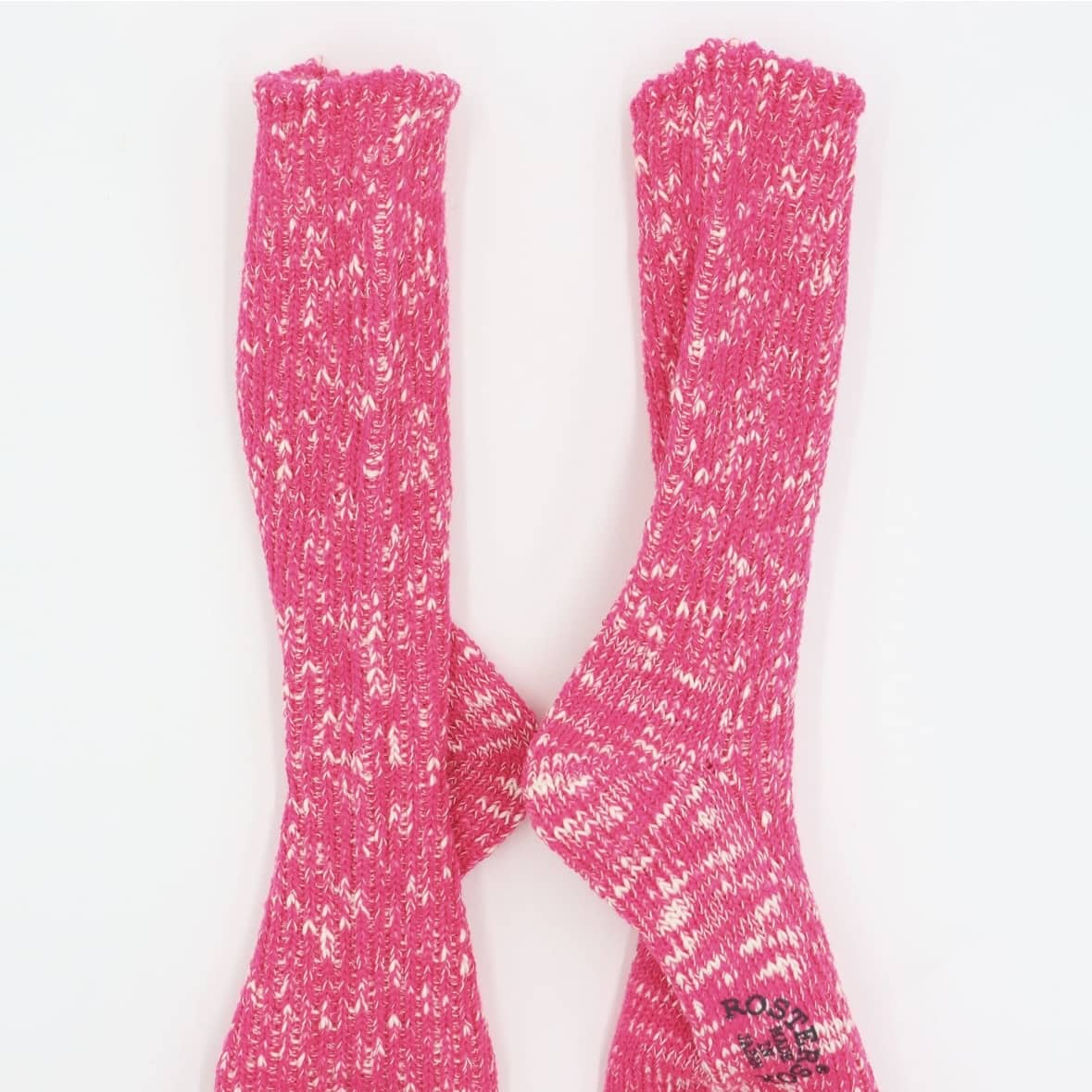 ROSTER SOX/ロスターソックス/BIG SLUB 60 RIB メンズ　レディース PINK 1