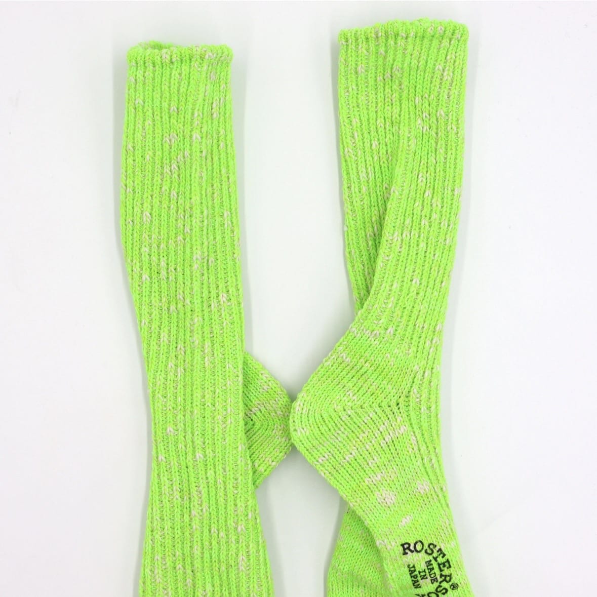 ROSTER SOX/ロスターソックス/BIG SLUB 60 RIB メンズ　レディース GREEN 1