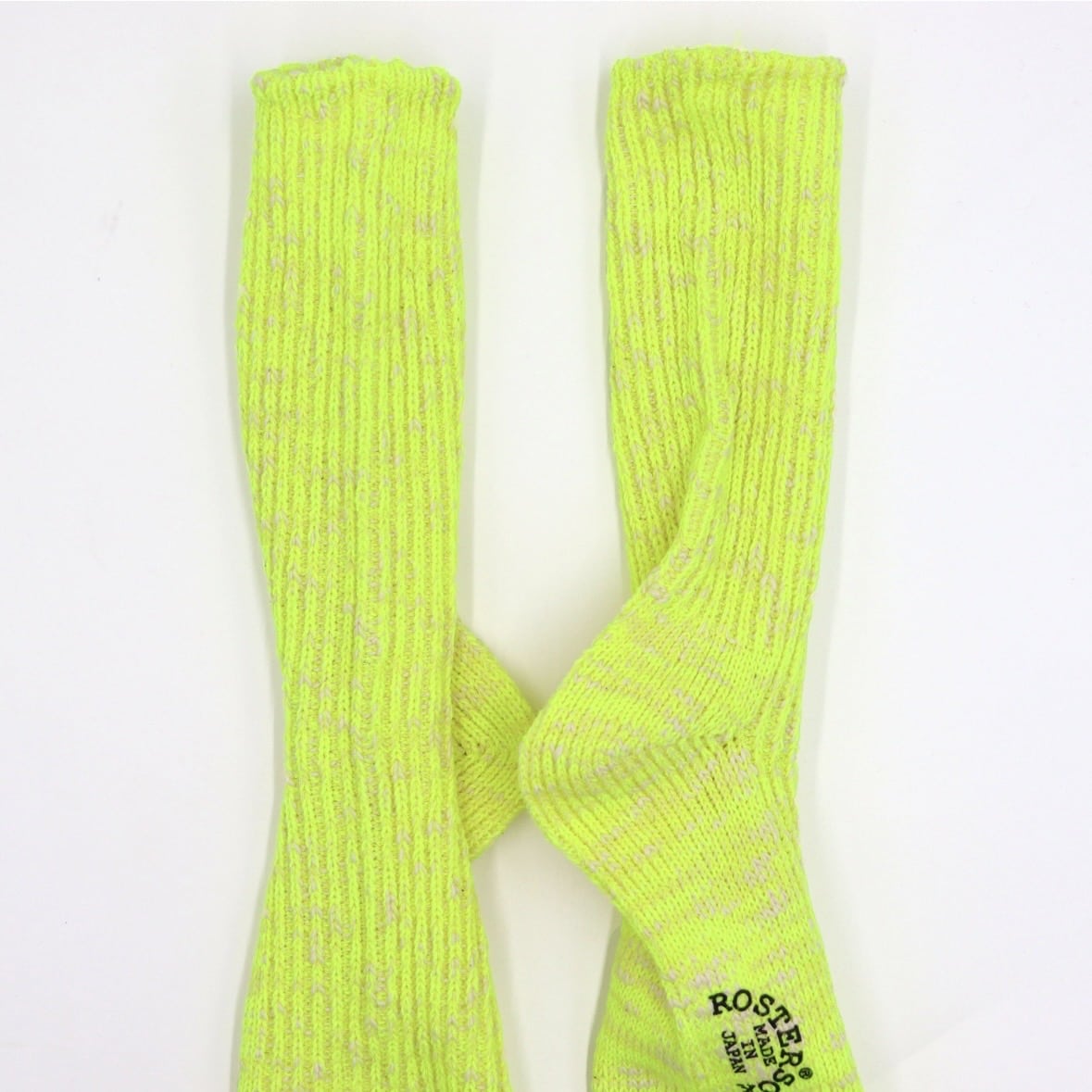 ROSTER SOX/ロスターソックス/BIG SLUB 60 RIB メンズ　レディース YELLOW 1