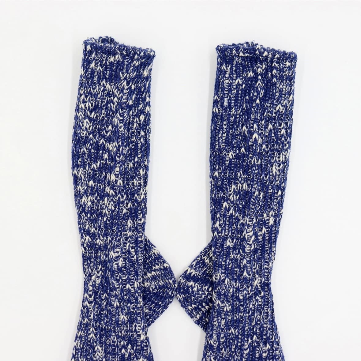 ROSTER SOX/ロスターソックス/BIG SLUB 60 RIB メンズ　レディース BLUE 1