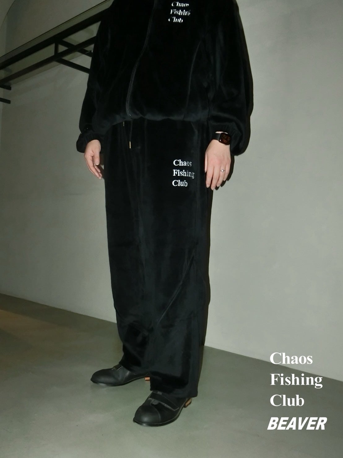 CHAOS FISHING CLUB×BEAVER/カオスフィッシングクラブ×ビーバー/EX 90’s Parlor Pants BLACK M