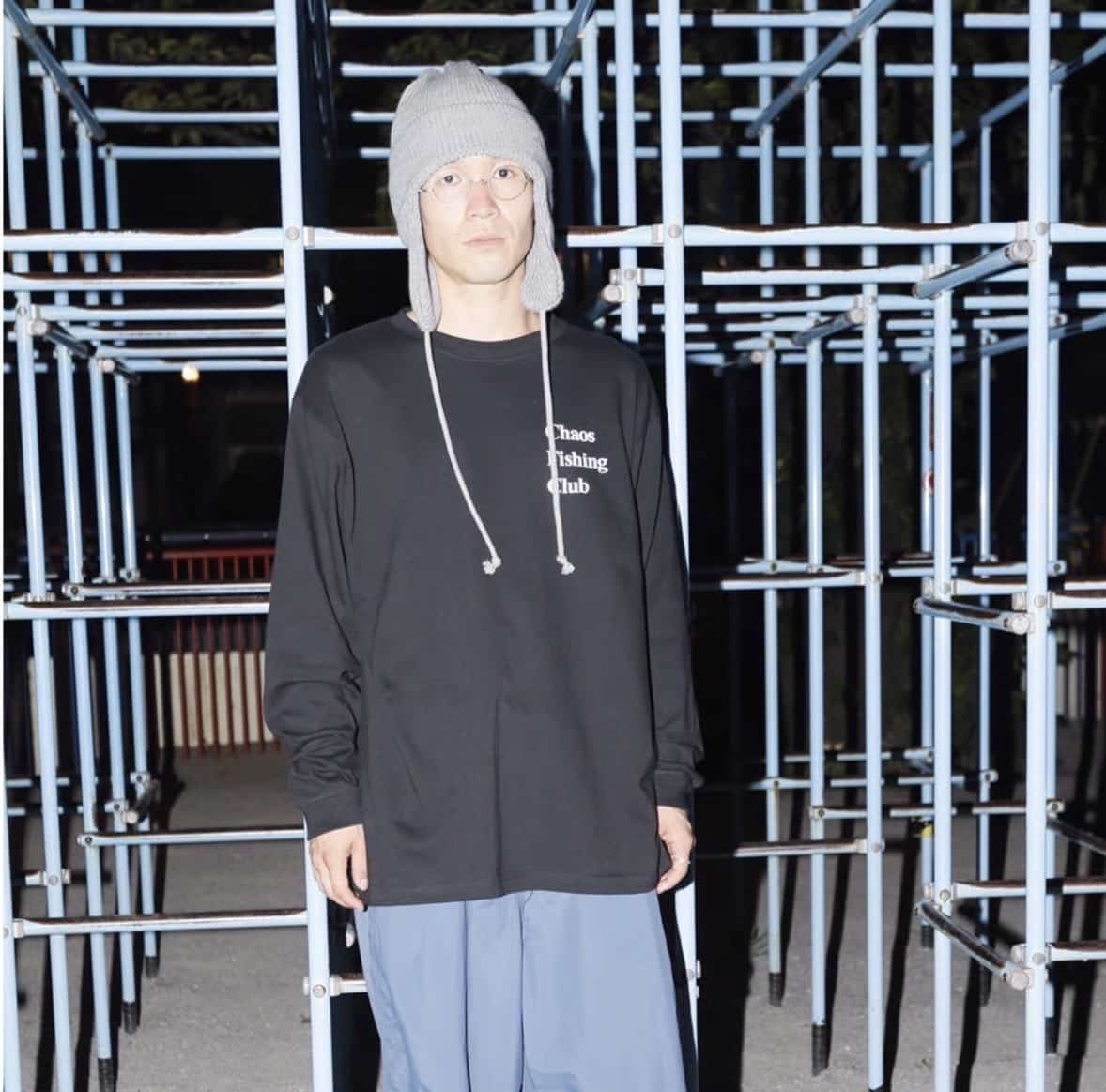 CHAOS FISHING CLUB/カオスフィッシングクラブ/Logo Dog Ear Cap GRAY FREE