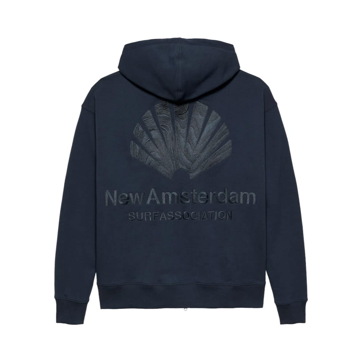 New Amsterdam Surf Association/ニューアムステルダムサーフアソシエーション/LOGO HOODIE ZIP-UP NAVY/NIGHT NAVY M