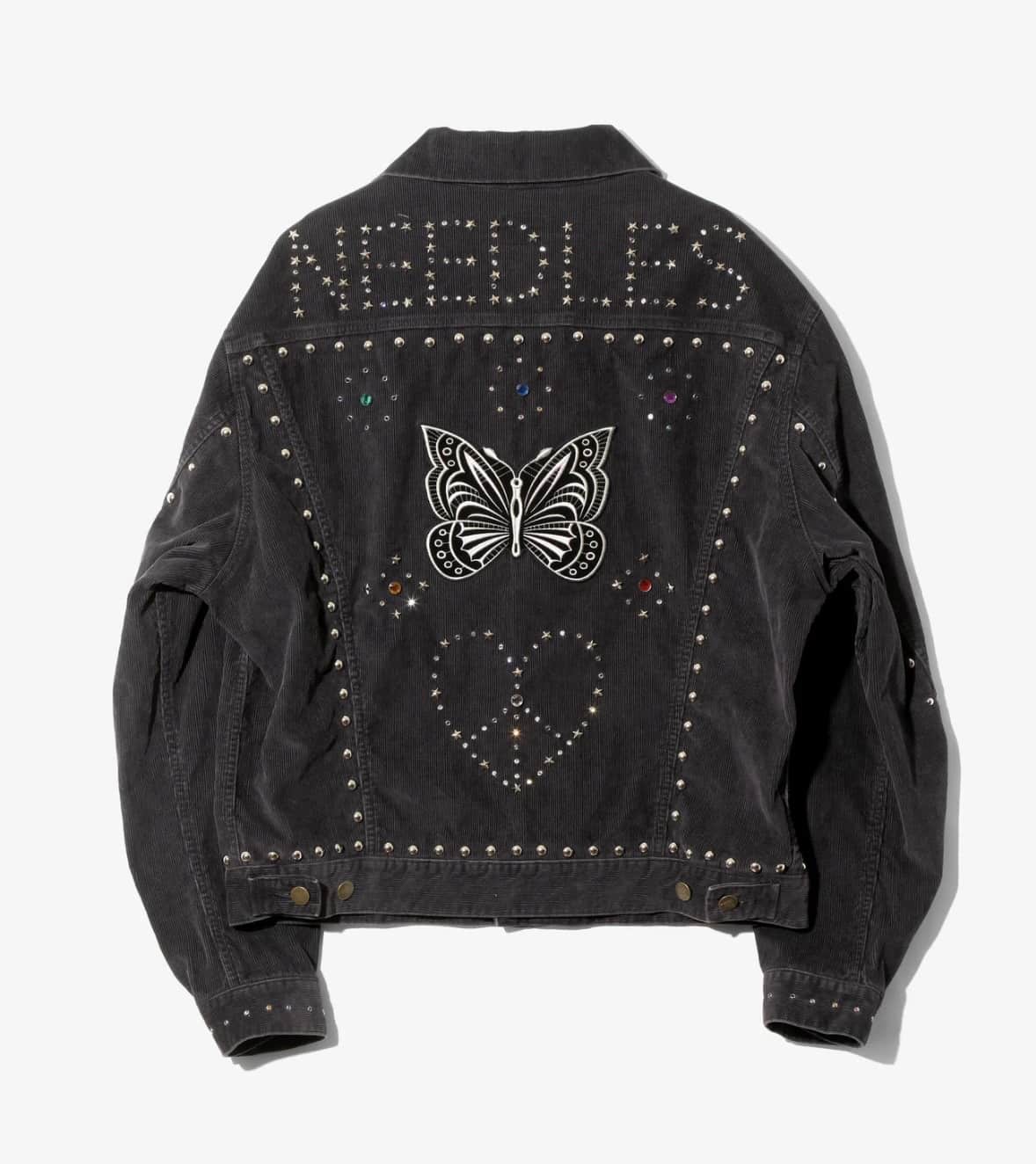 NEEDLES/ニードルズ/STUDDED JEAN JACKET - 14W CORDUROY スタッズジャケット BLACK L