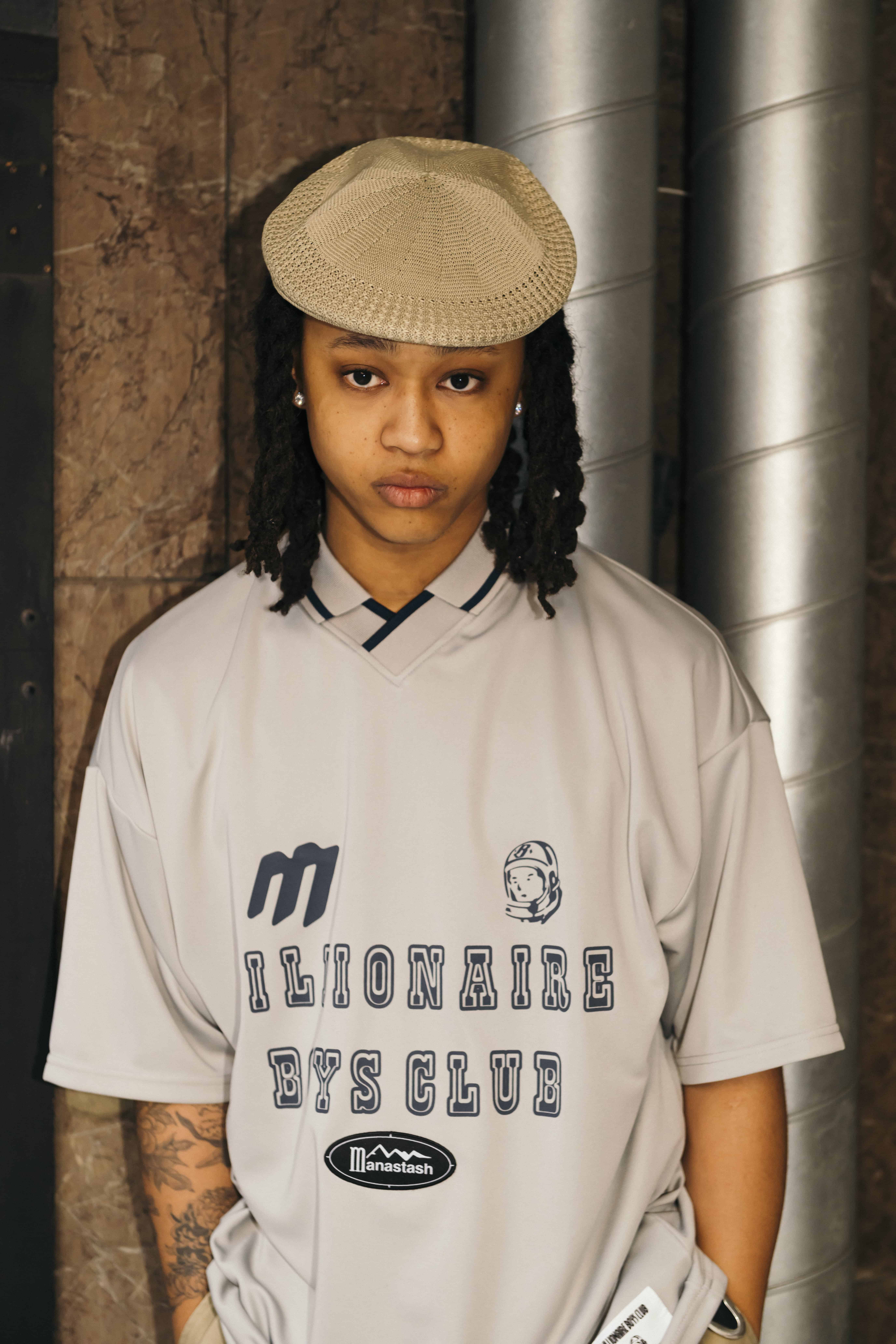 BILLIONAIRE BOYS CLUB×MANASTASH/ビリオネアボーイズクラブ×マナスタッシュ/BBC MANA GAME SHIRT グレー S