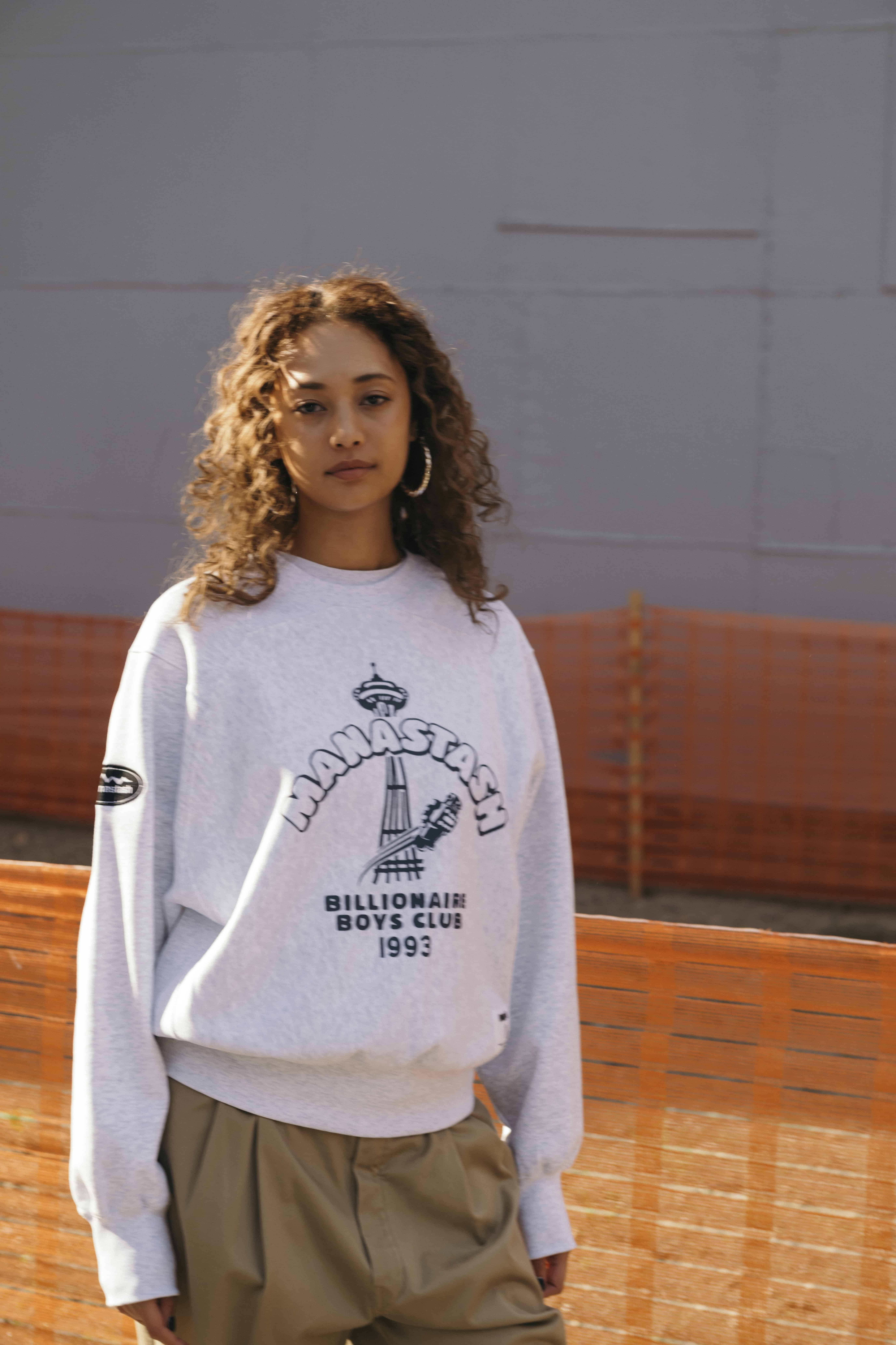 BILLIONAIRE BOYS CLUB×MANASTASH/ビリオネアボーイズクラブ×マナスタッシュ/BBC MANA SWEAT グレー S