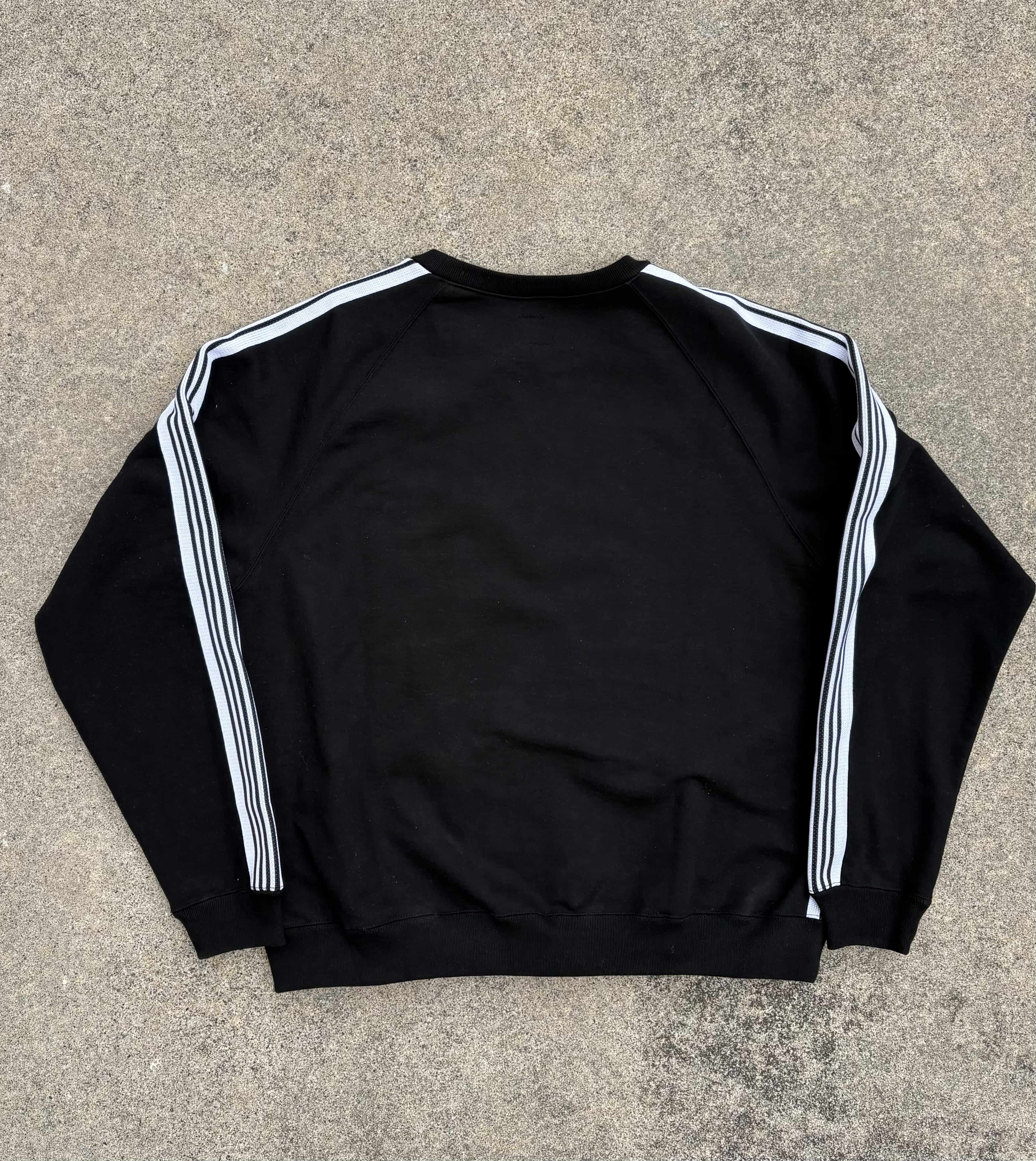 Needles×BEAVER/ニードルズ×ビーバー　別注Track Crew - Cotton Jersey -BLACK- トラッククルー -スウェット BLACK M