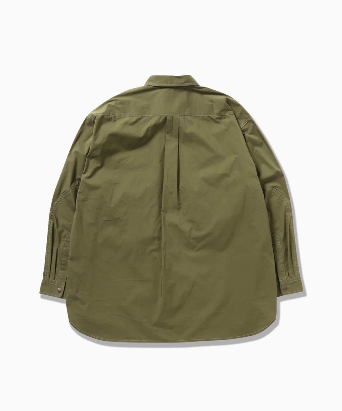 and wander/アンドワンダー/multi pocket LS shirt シャツ カーキ M