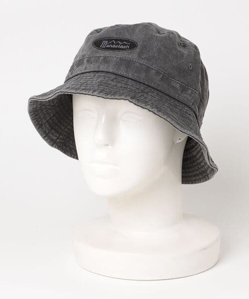 MANASTASH/マナスタッシュ/ORIGINAL LOGO BUCKET HAT バケットハット ブラック free
