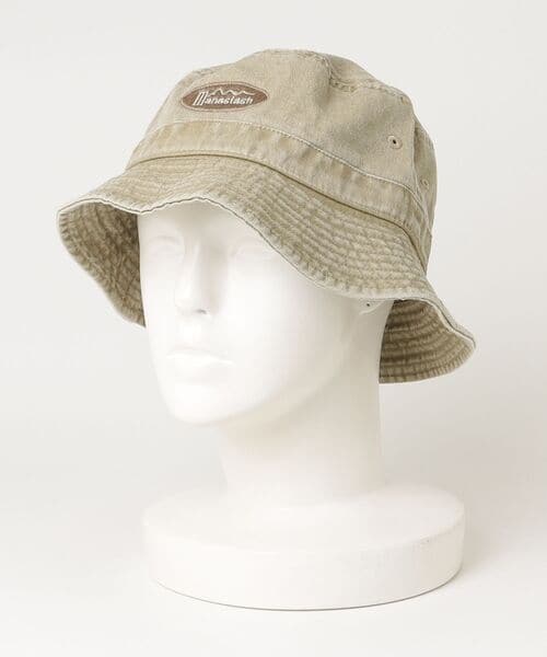 MANASTASH/マナスタッシュ/ORIGINAL LOGO BUCKET HAT バケットハット カーキ free