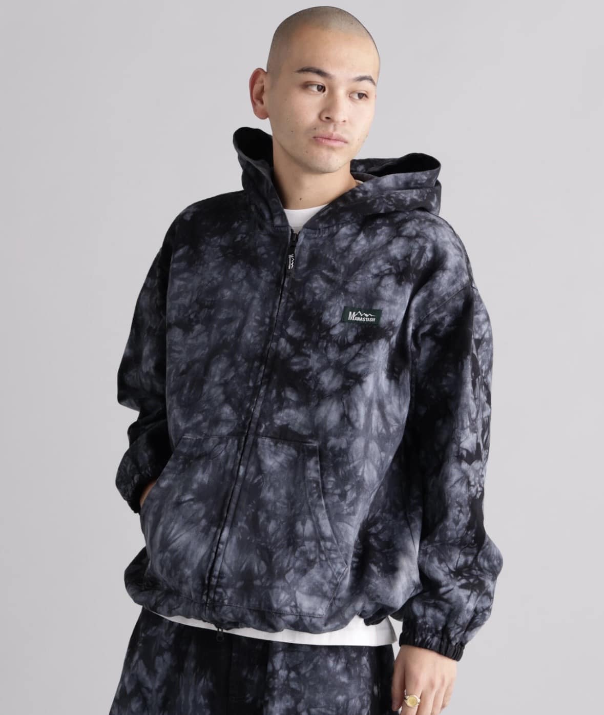 MANASTASH/マナスタッシュ/TIE DYE CHILLIWACK HOODIE ネイビー S